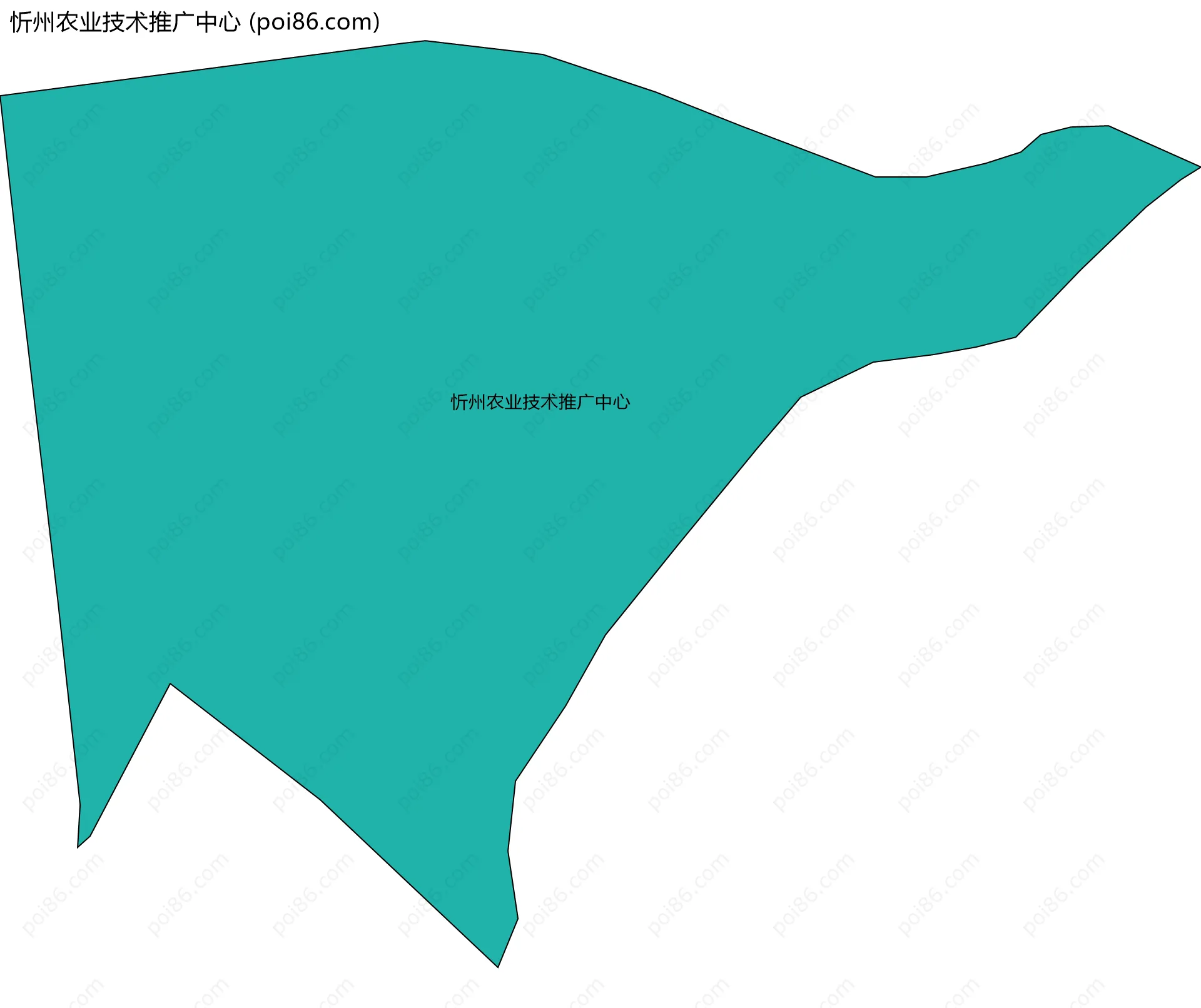忻州农业技术推广中心边界地图