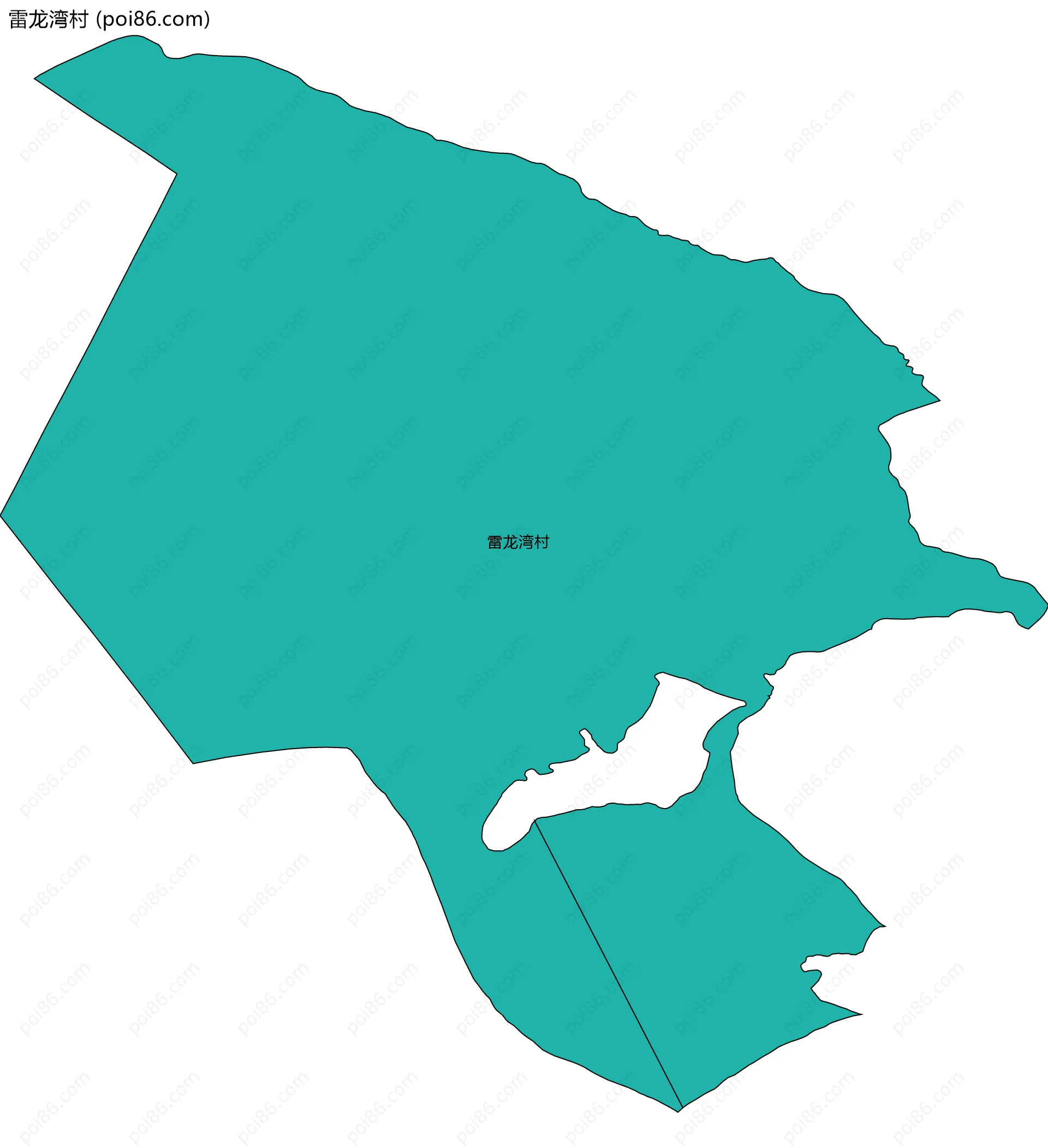 雷龙湾村边界地图