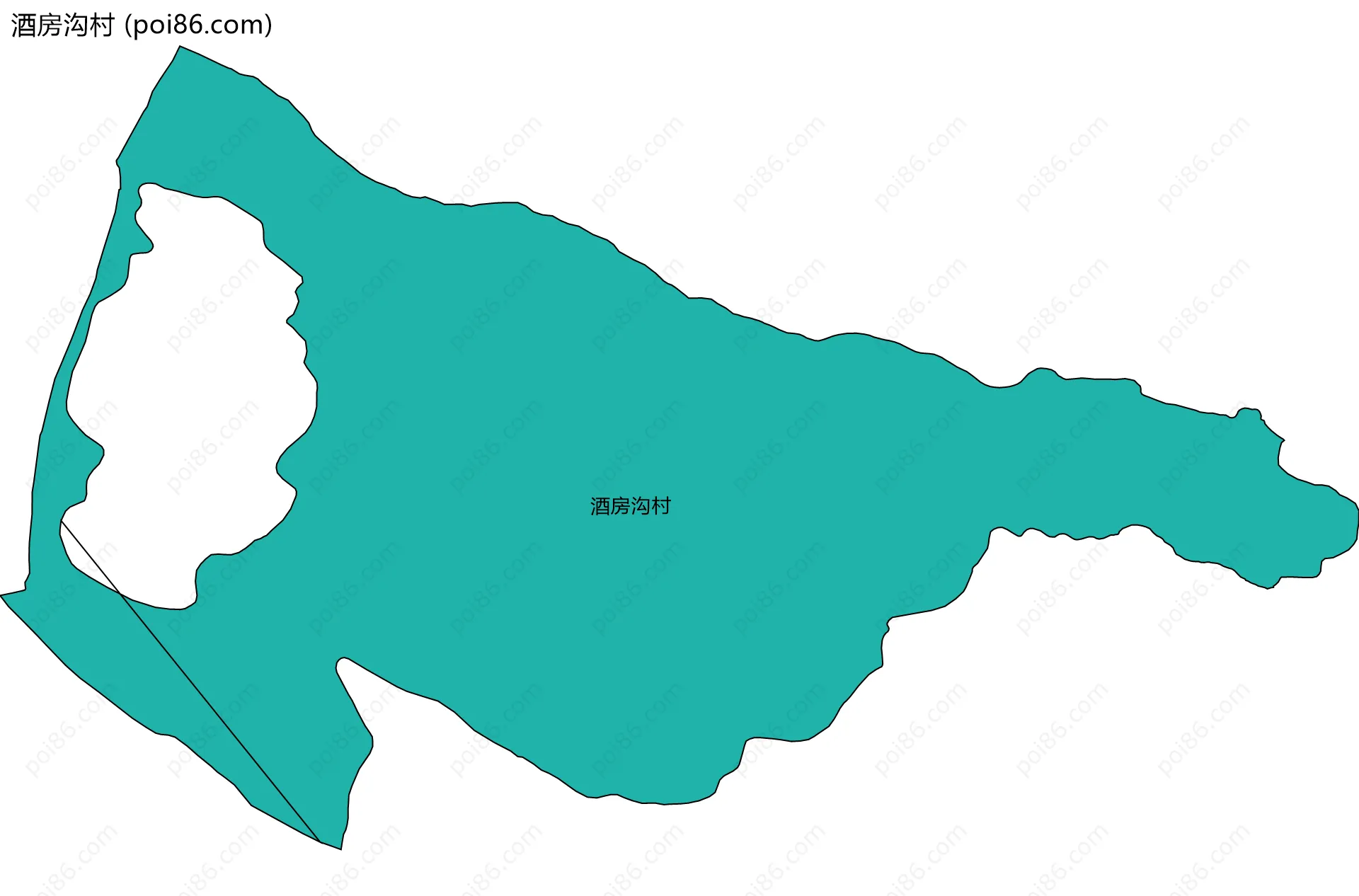 酒房沟村边界地图