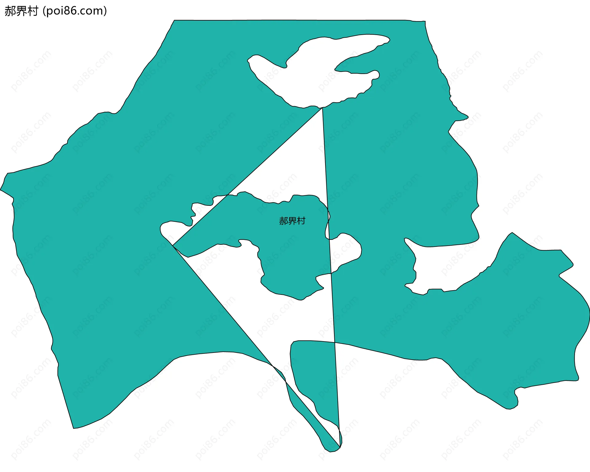 郝界村边界地图