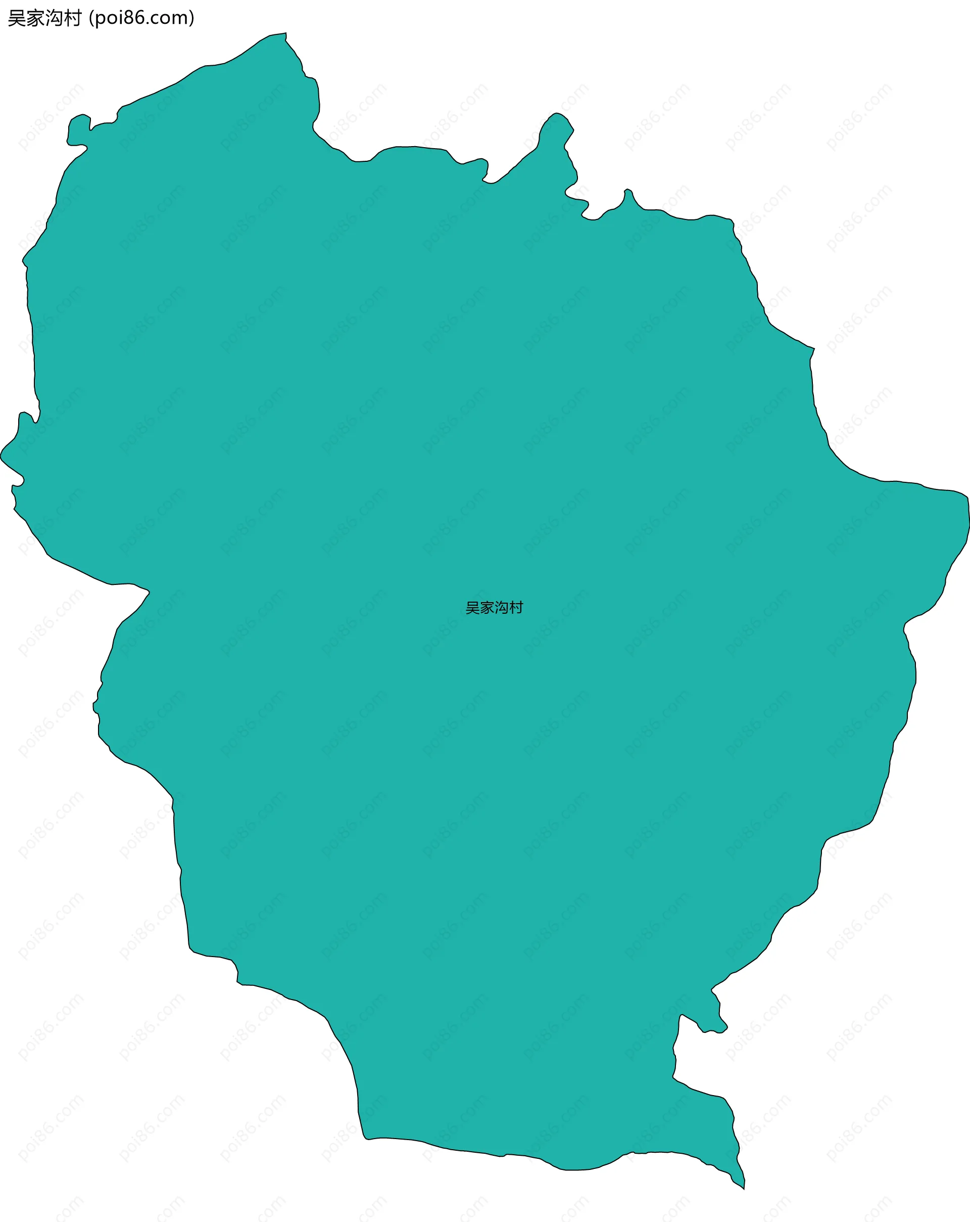 吴家沟村边界地图