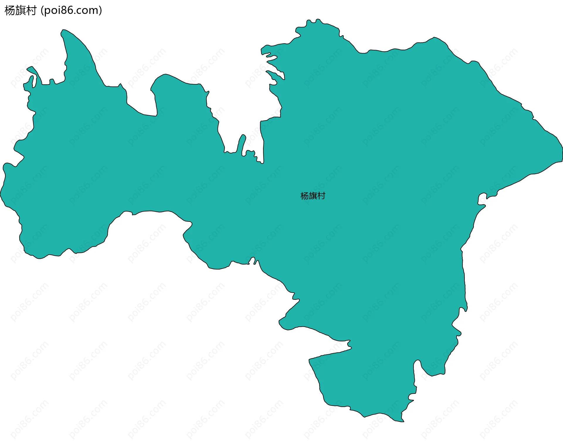 杨旗村边界地图