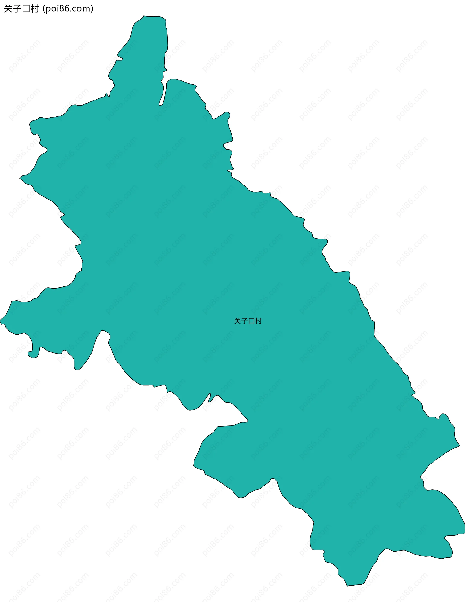 关子口村边界地图