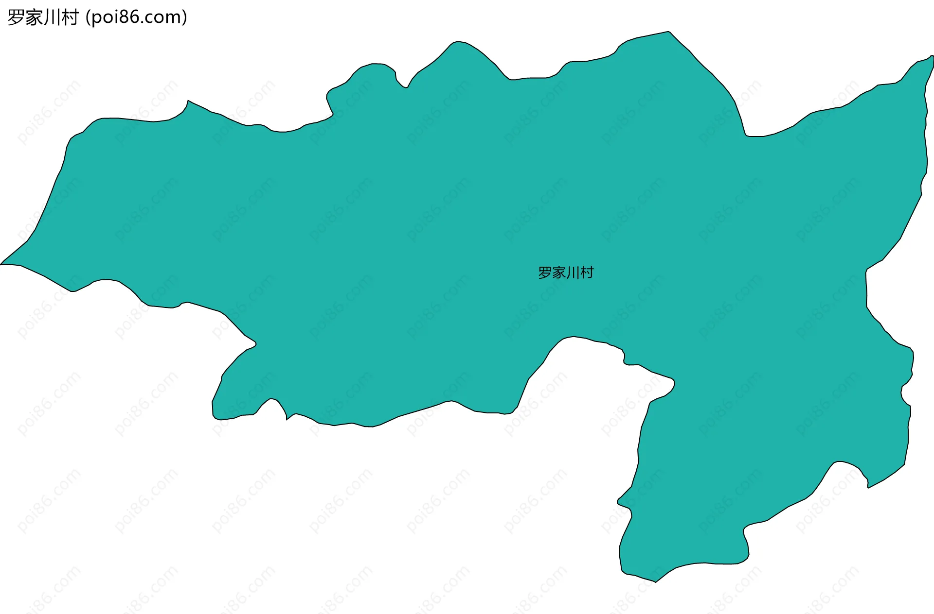 罗家川村边界地图