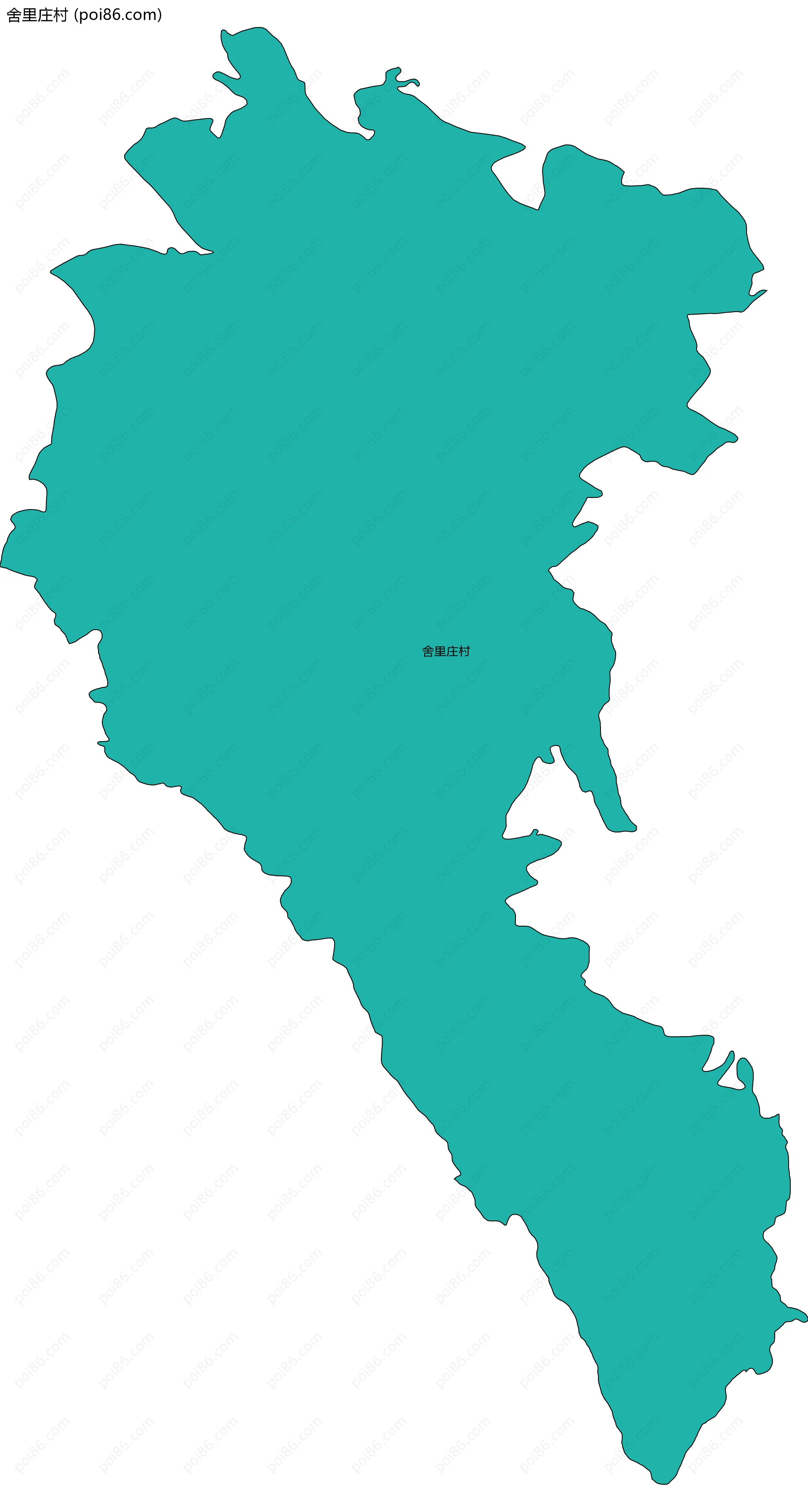 舍里庄村边界地图