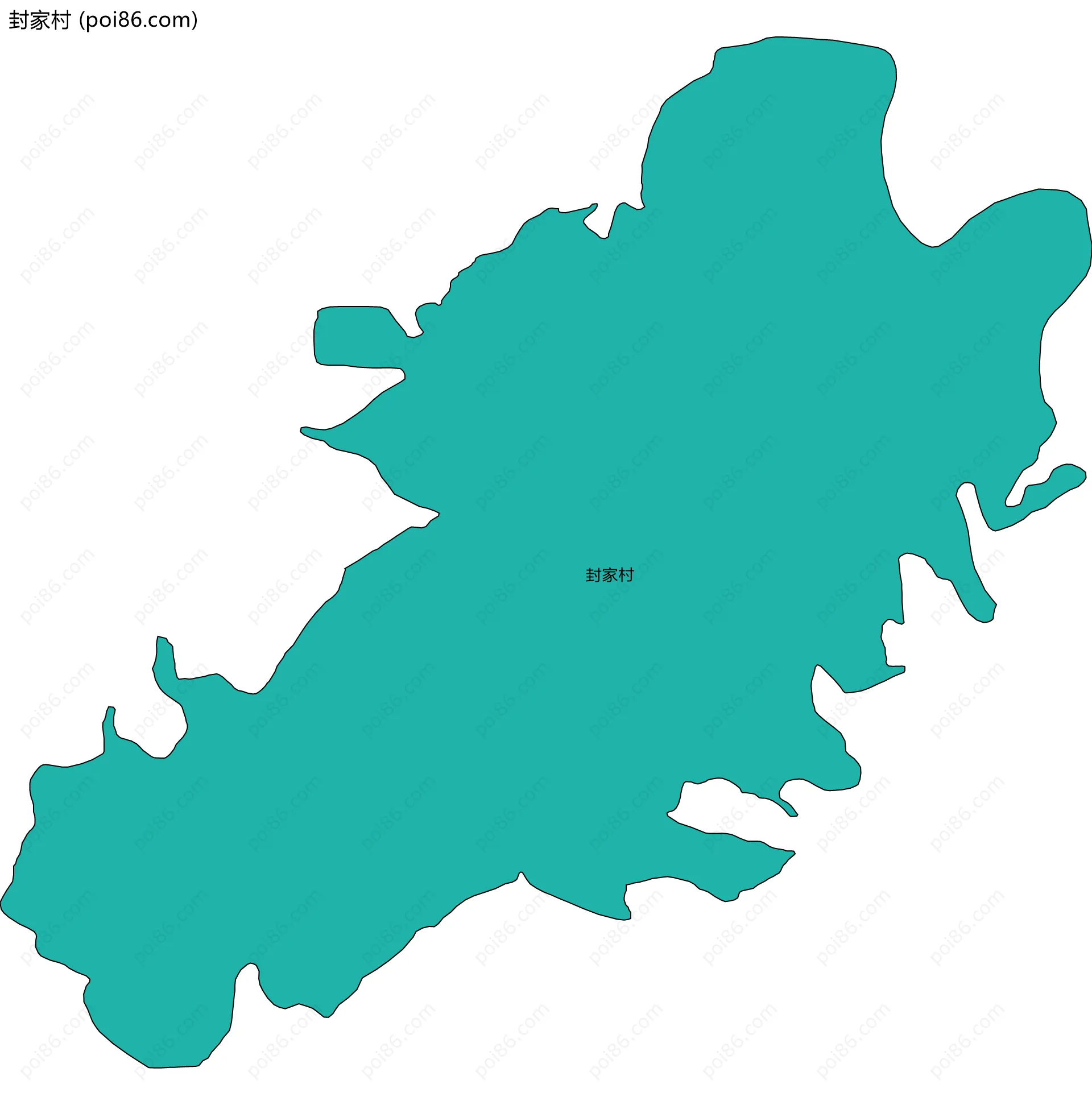封家村边界地图