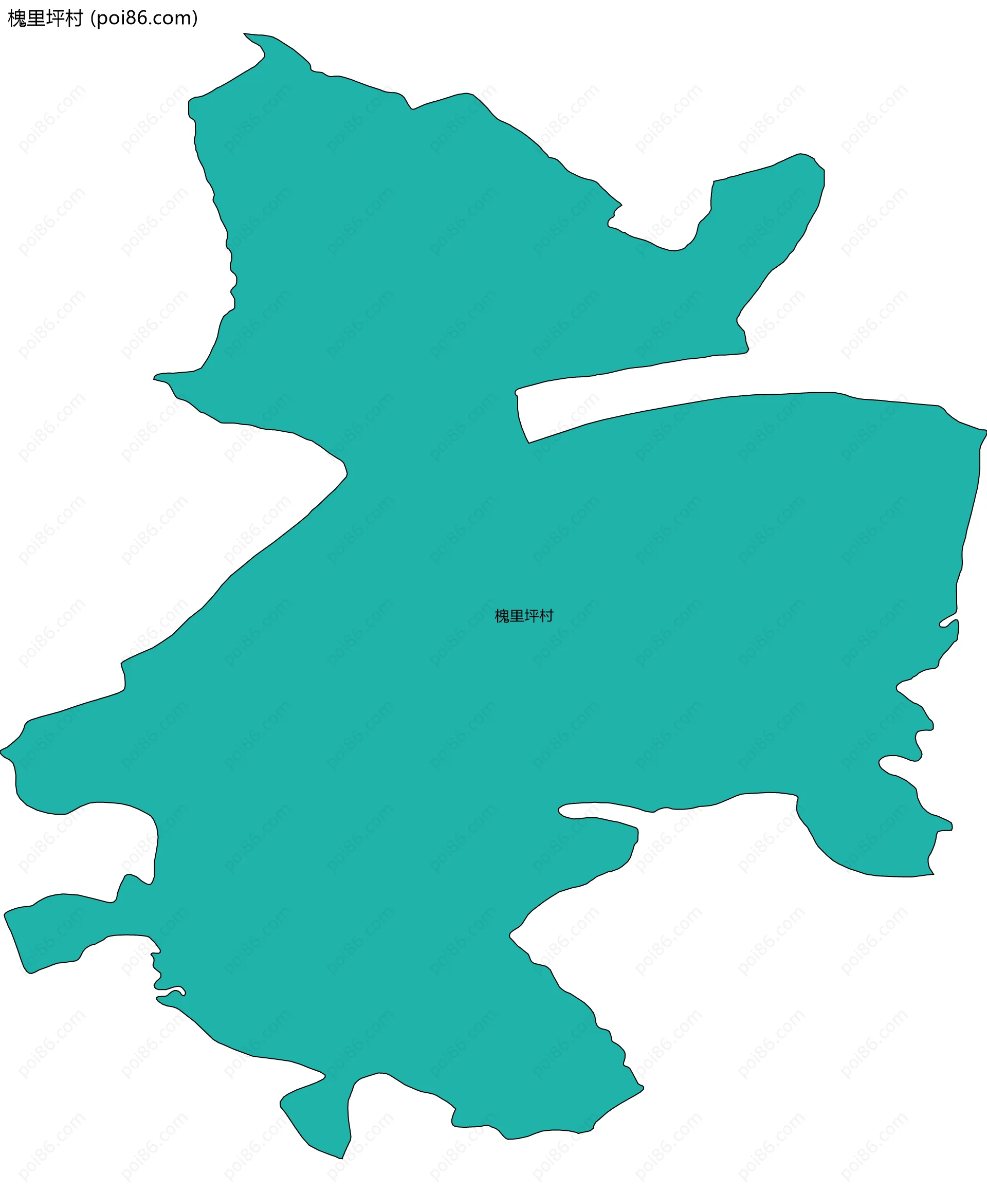 槐里坪村边界地图