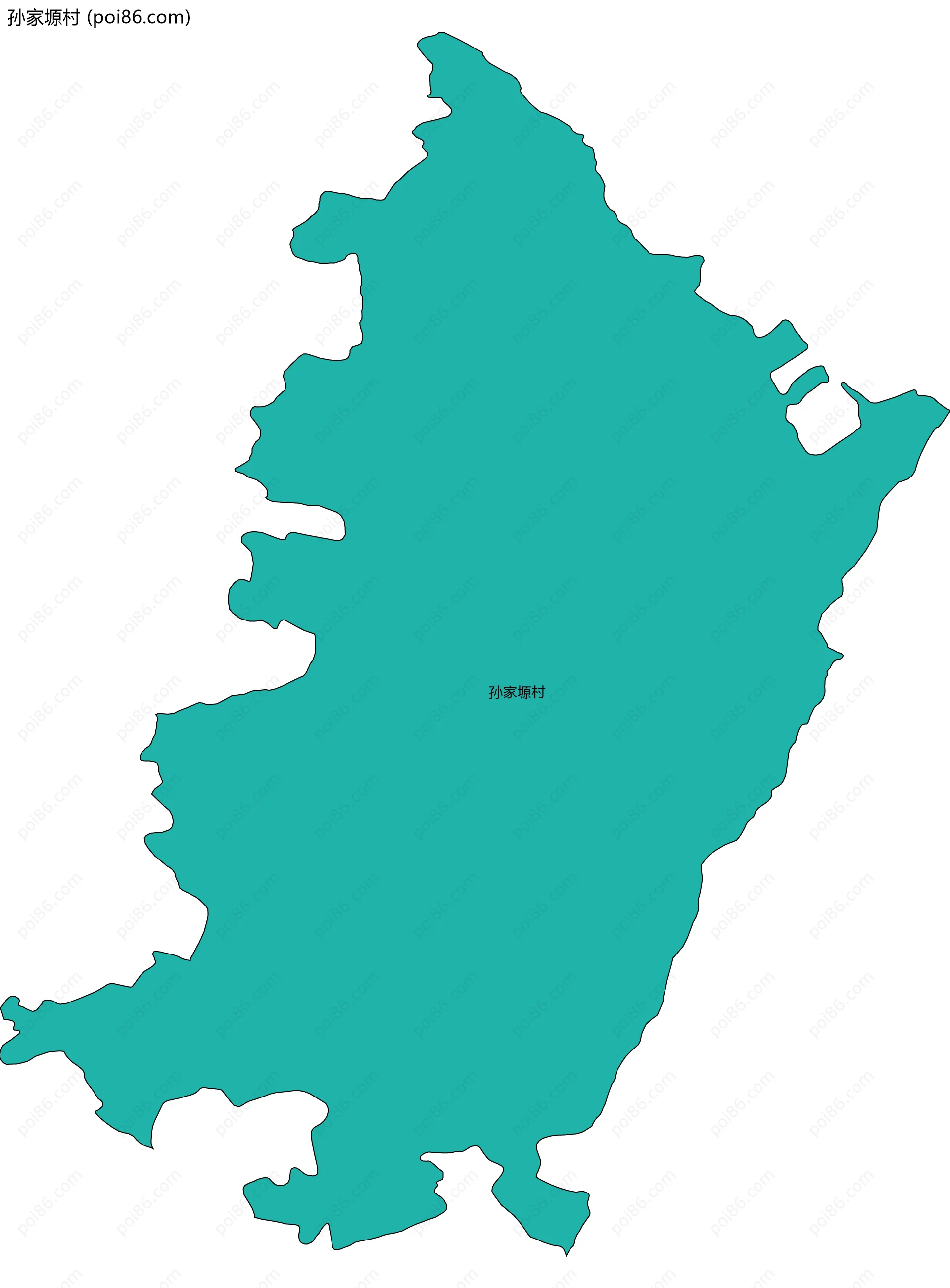 孙家塬村边界地图
