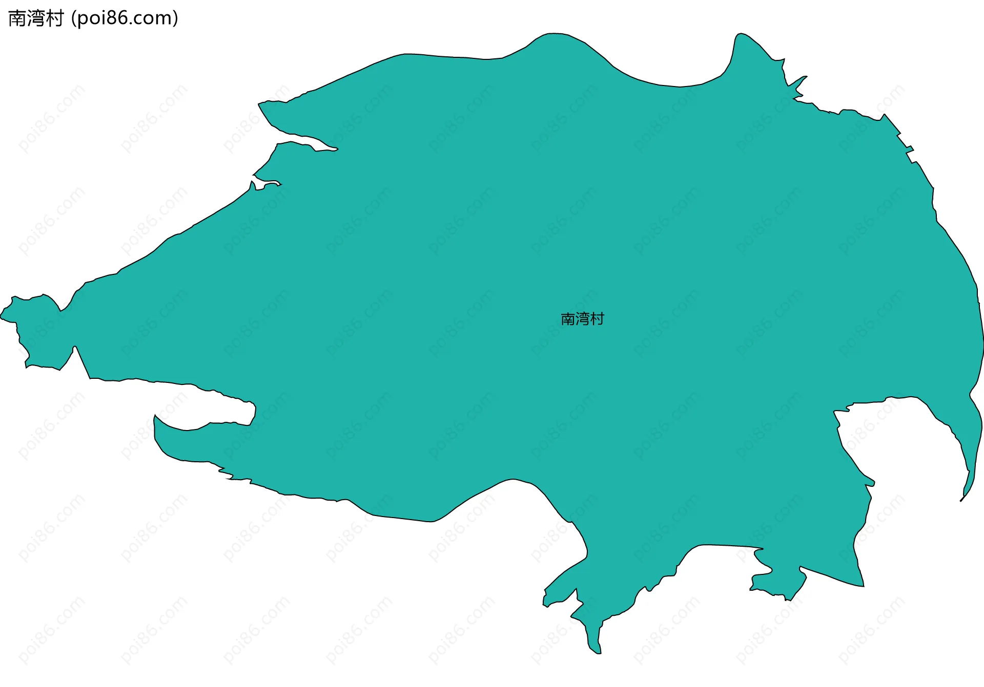 南湾村边界地图