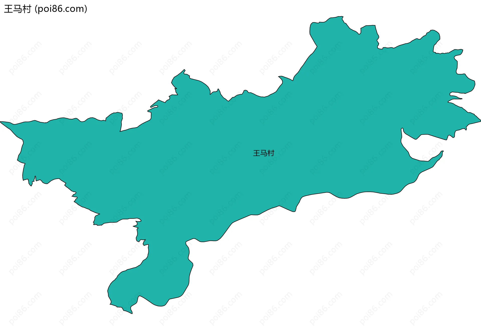 王马村边界地图