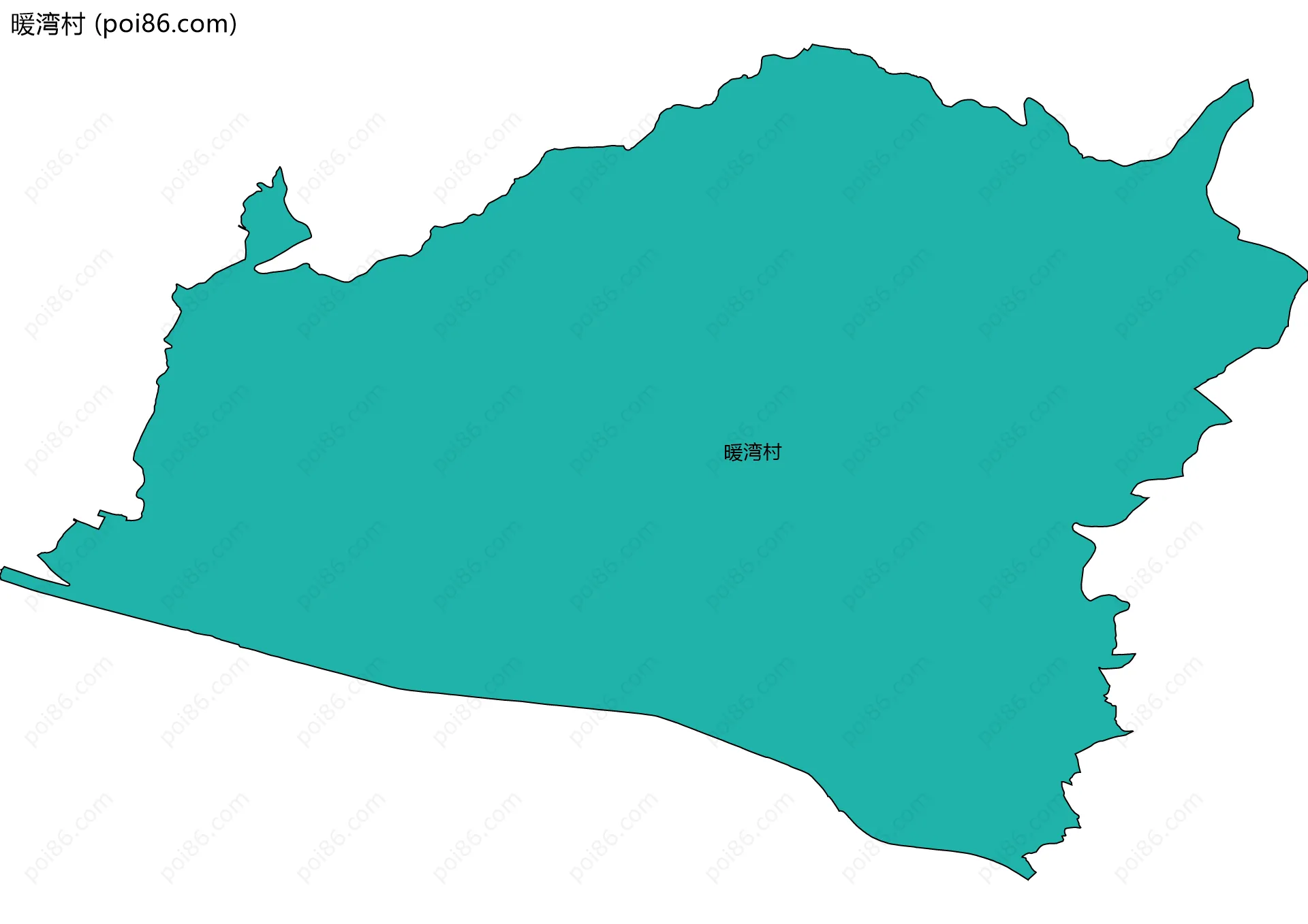 暖湾村边界地图