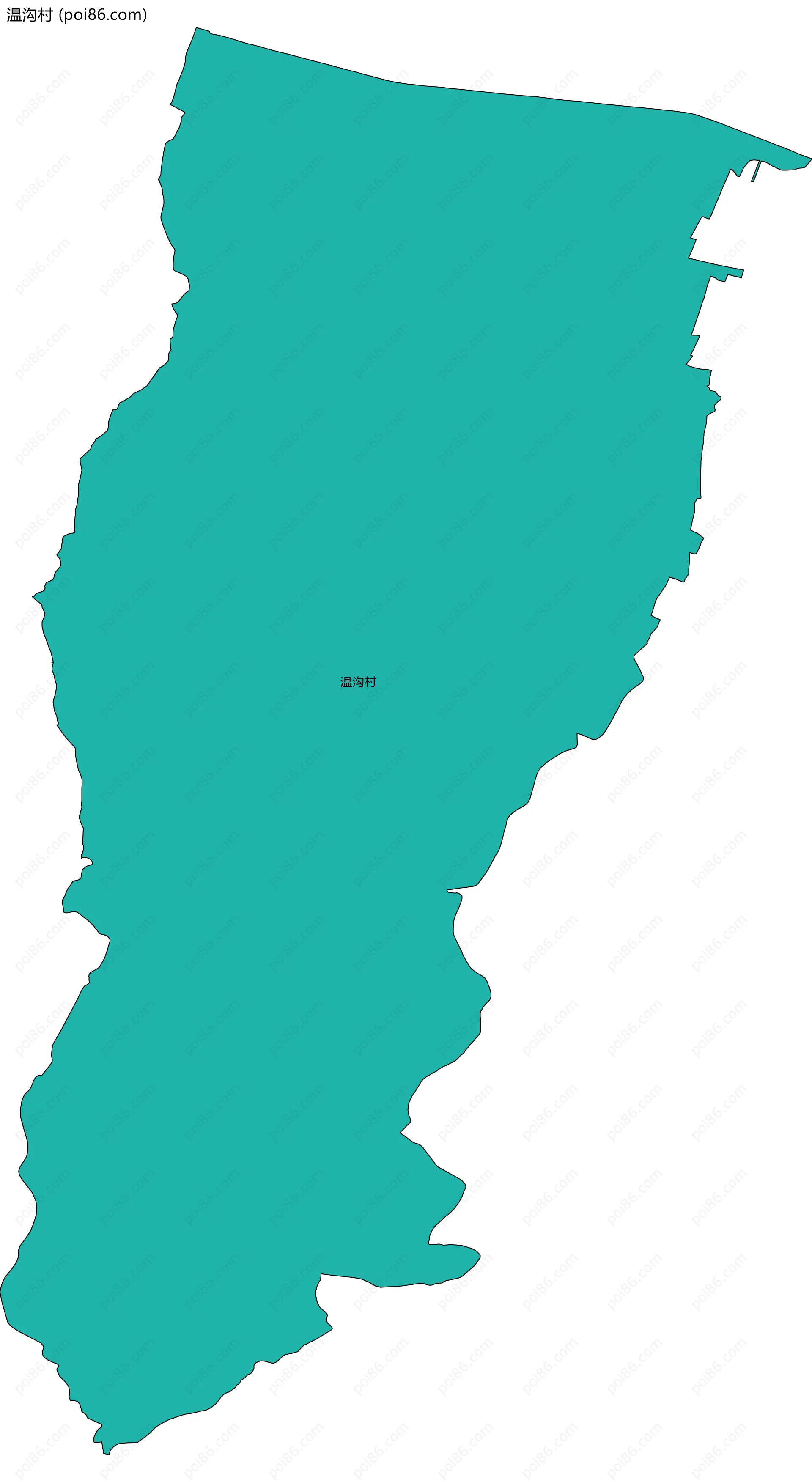 温沟村边界地图
