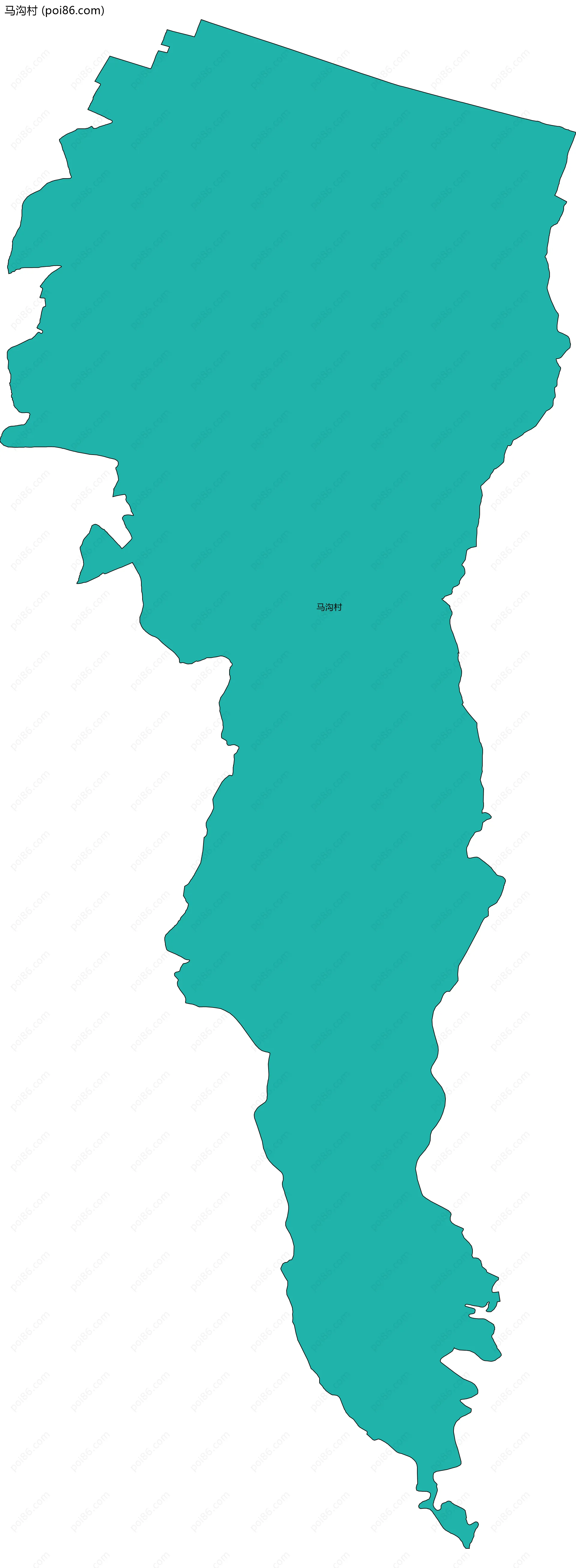 马沟村边界地图