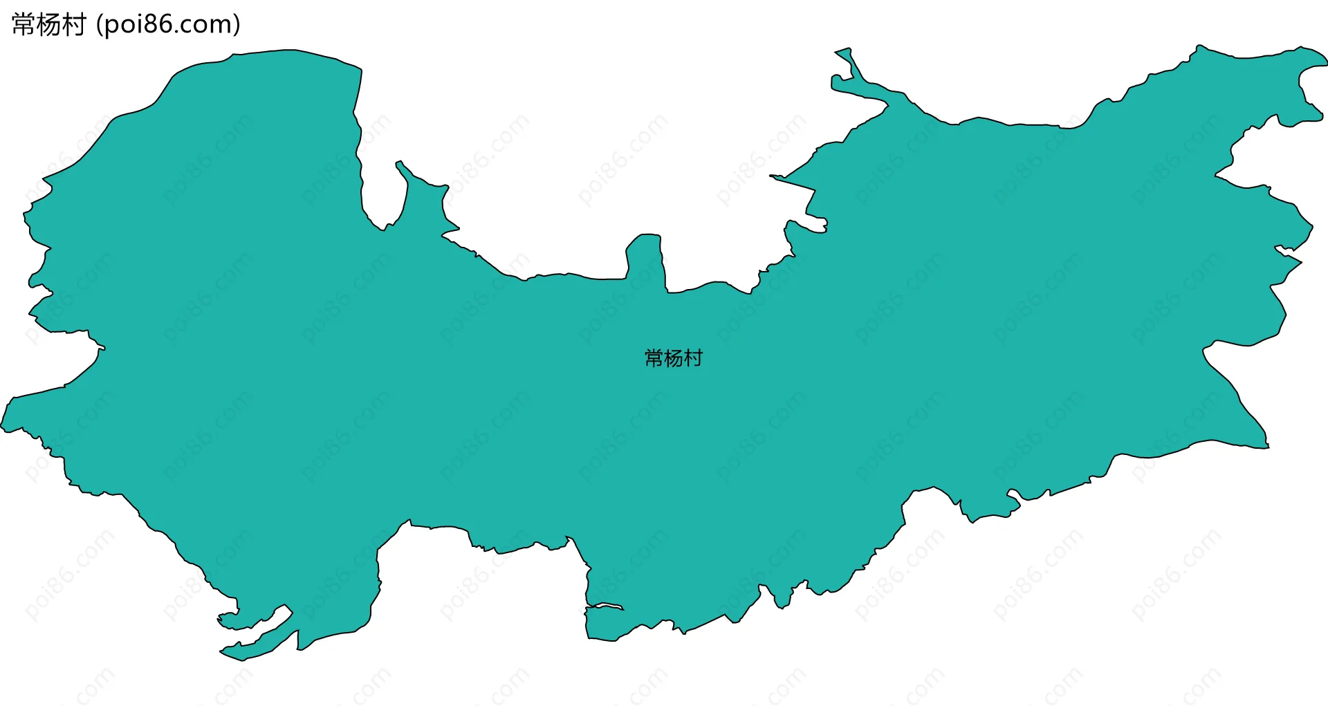 常杨村边界地图