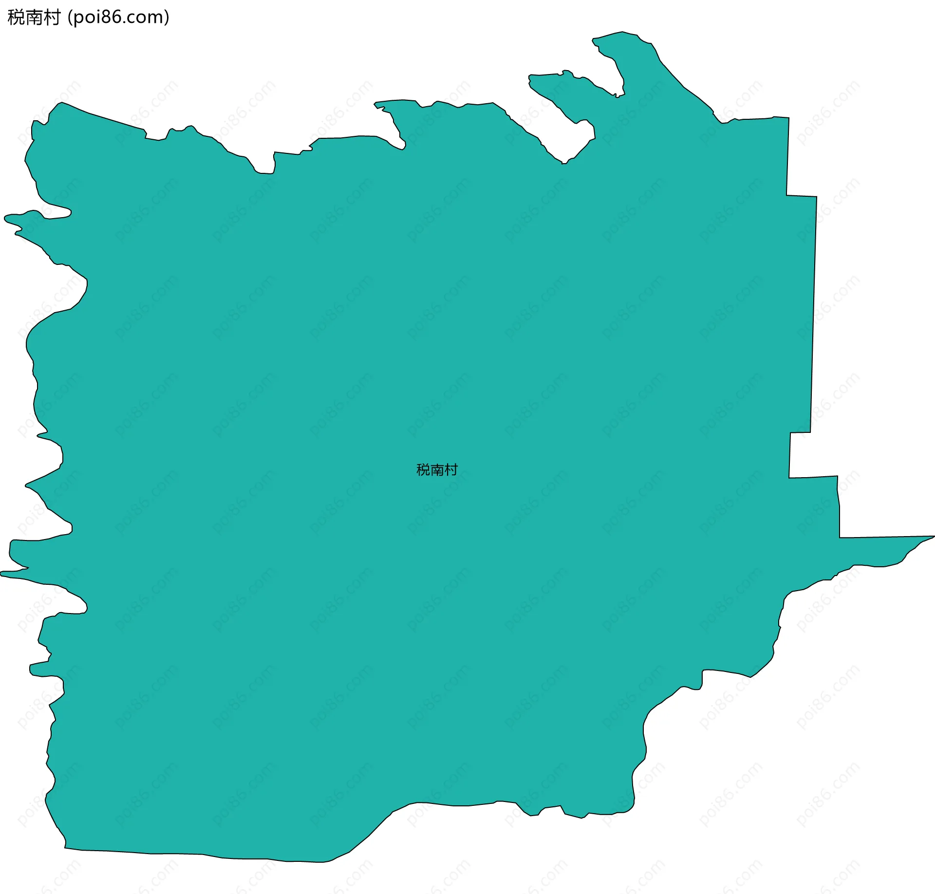 税南村边界地图