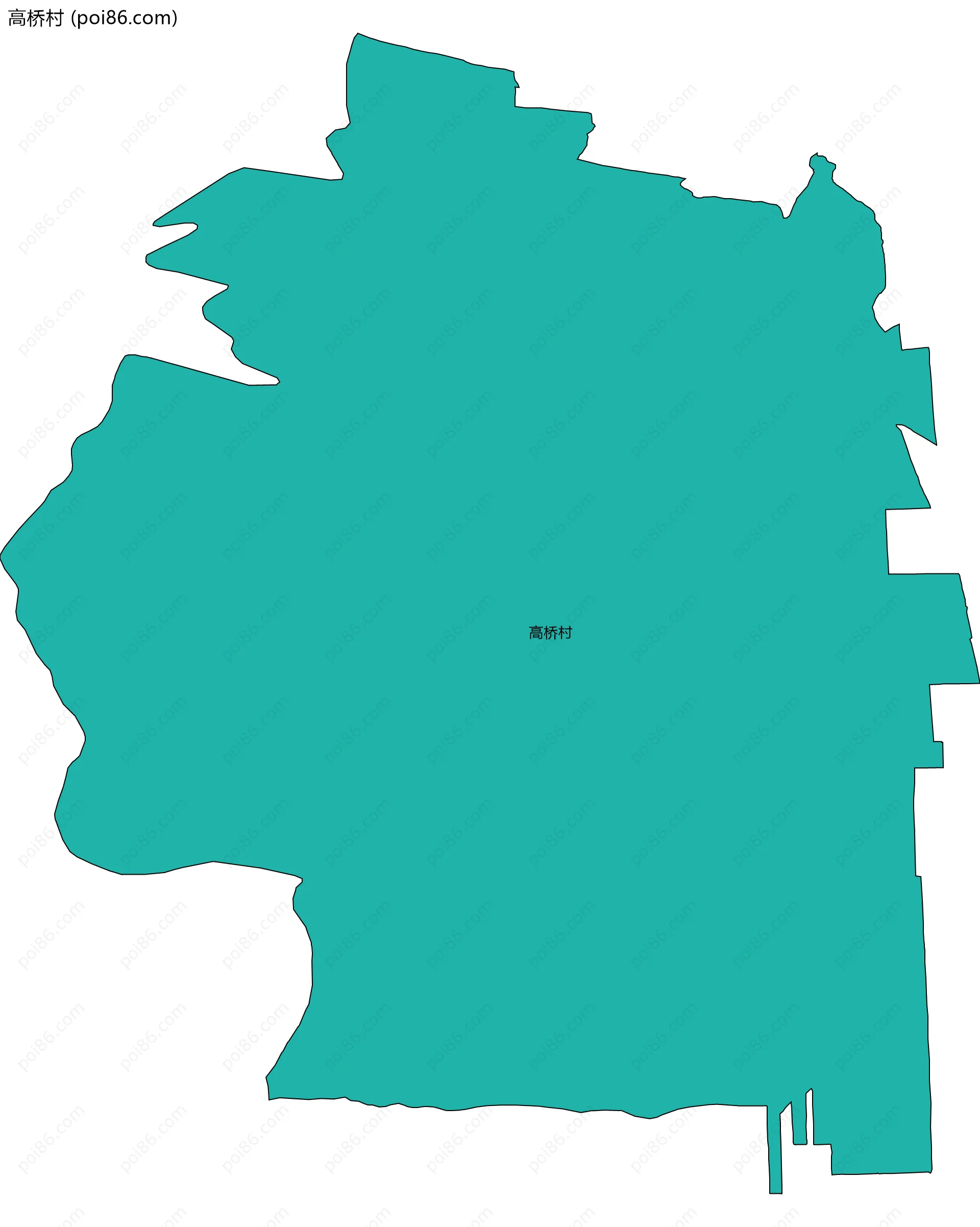 高桥村边界地图