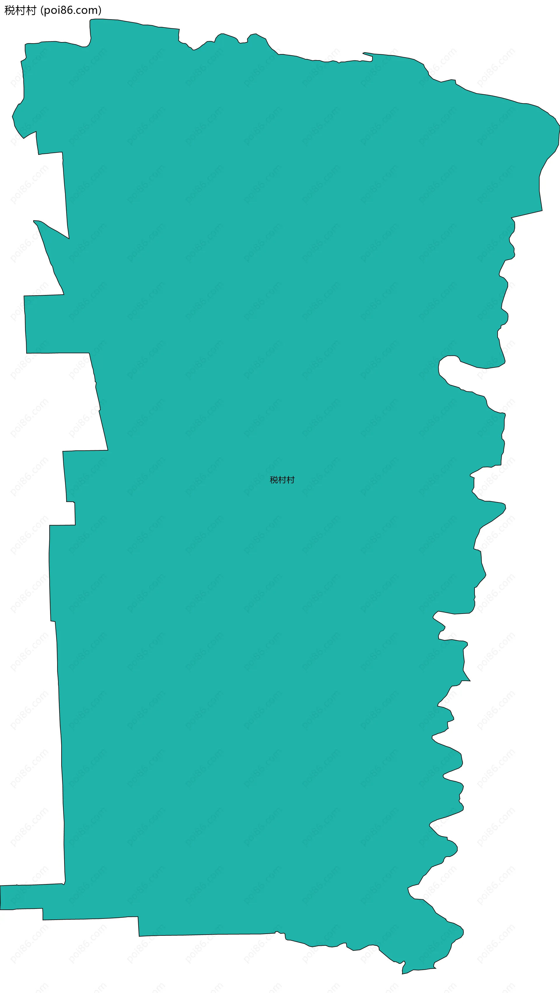 税村村边界地图