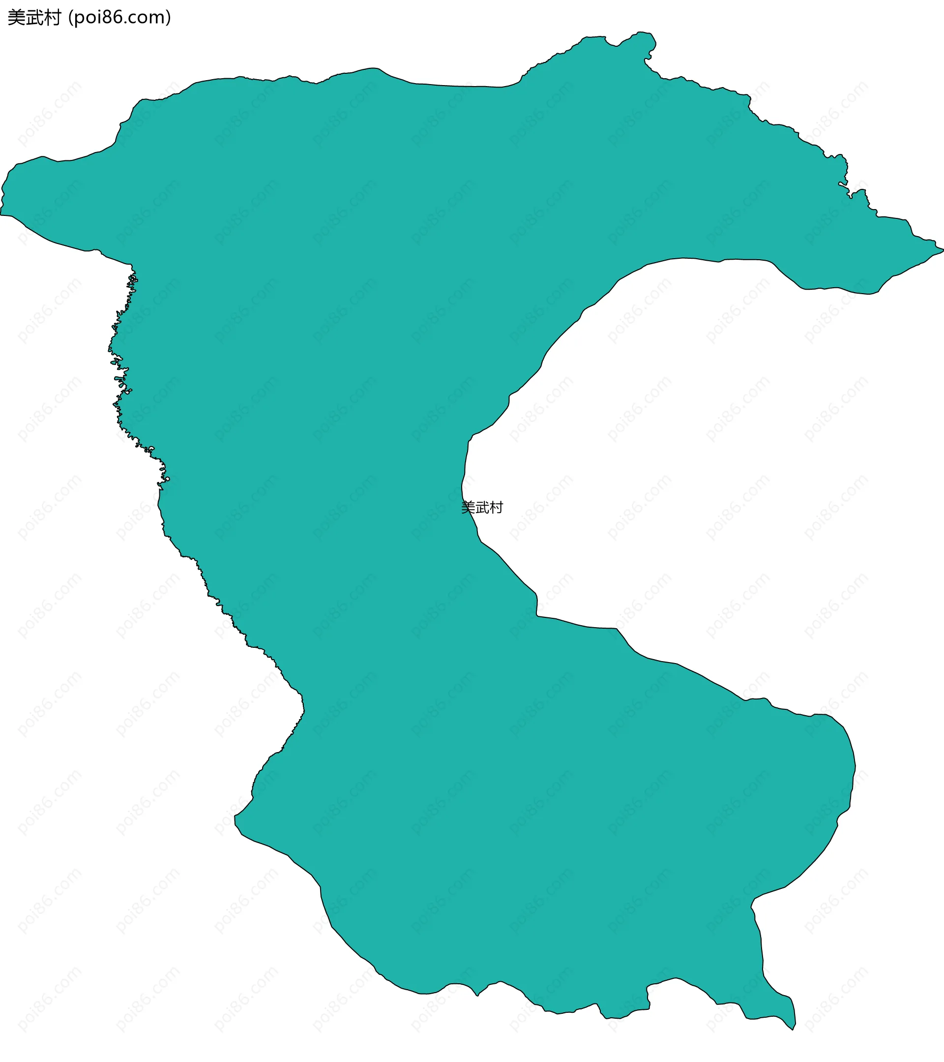 美武村边界地图