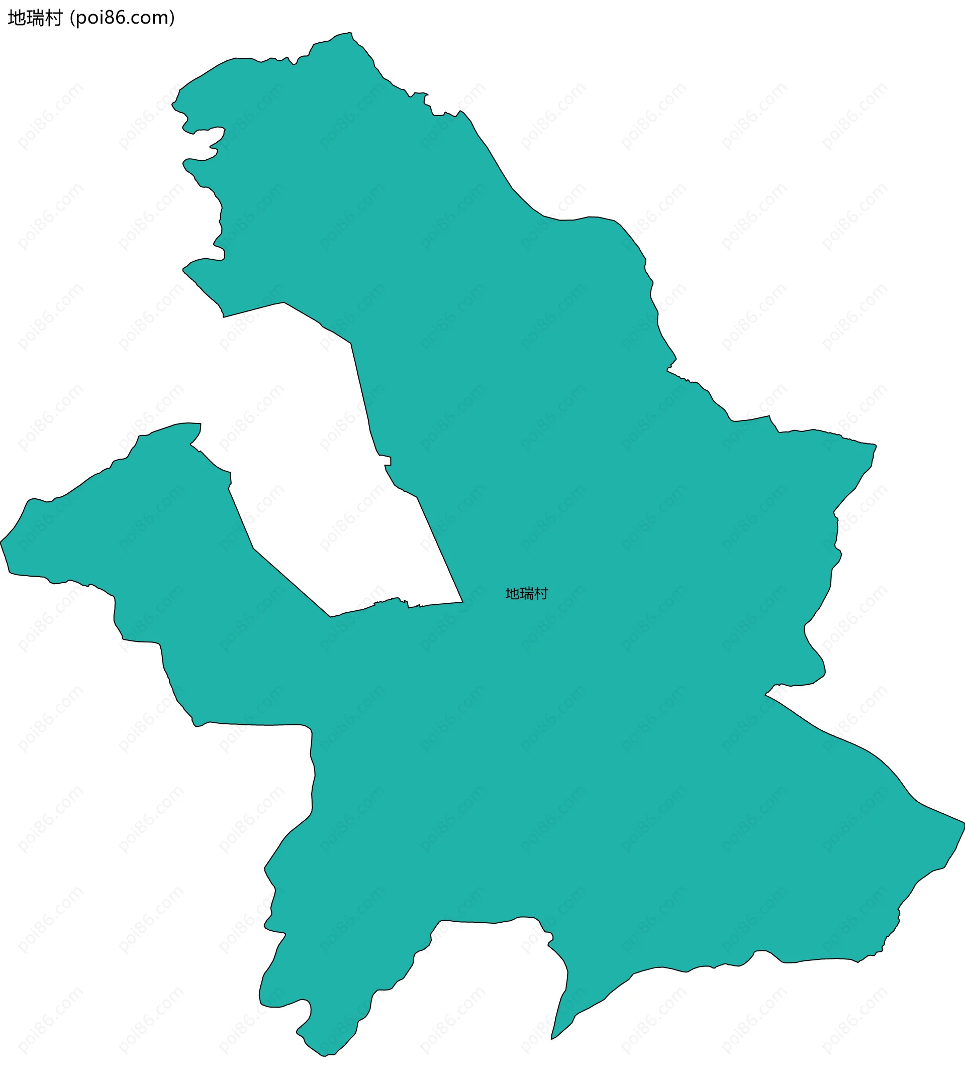 地瑞村边界地图