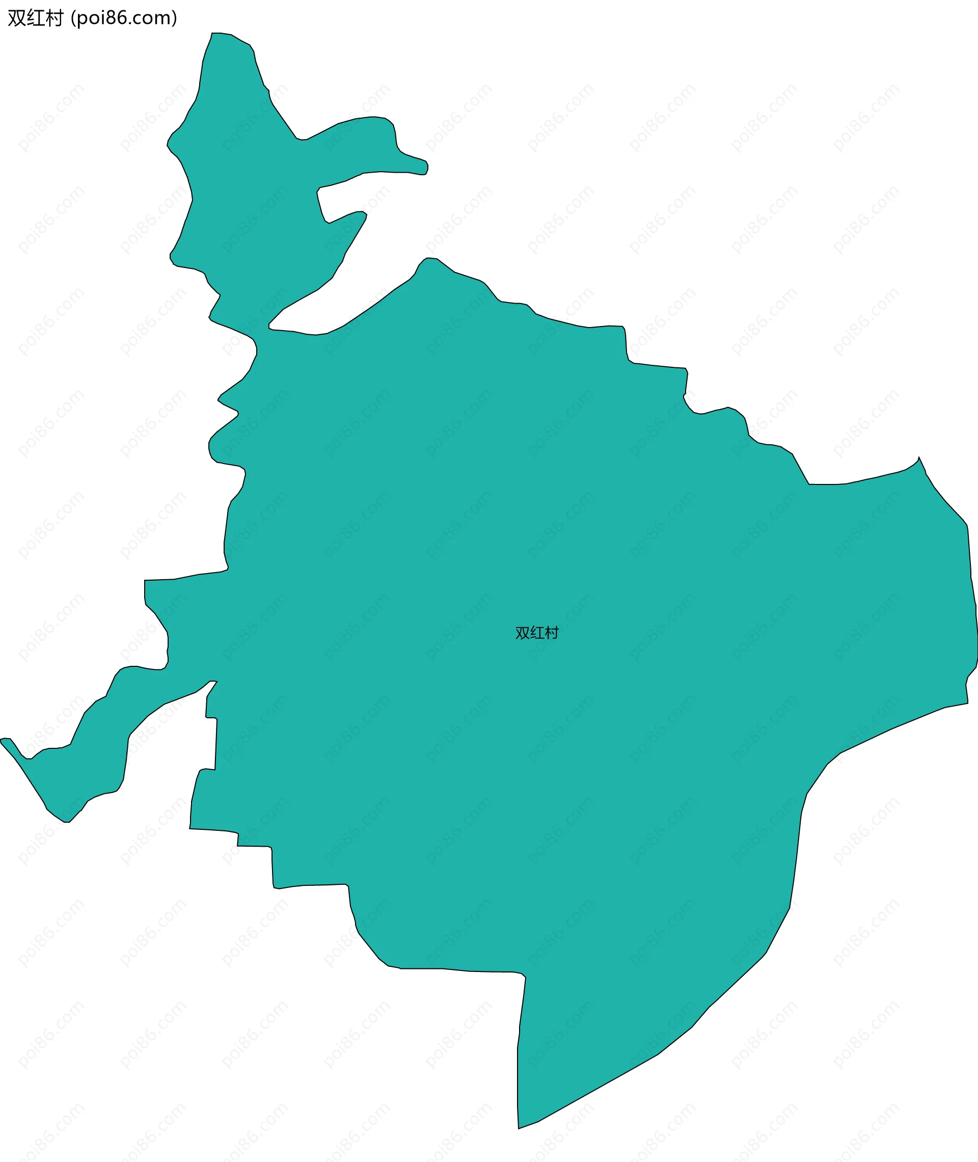 双红村边界地图