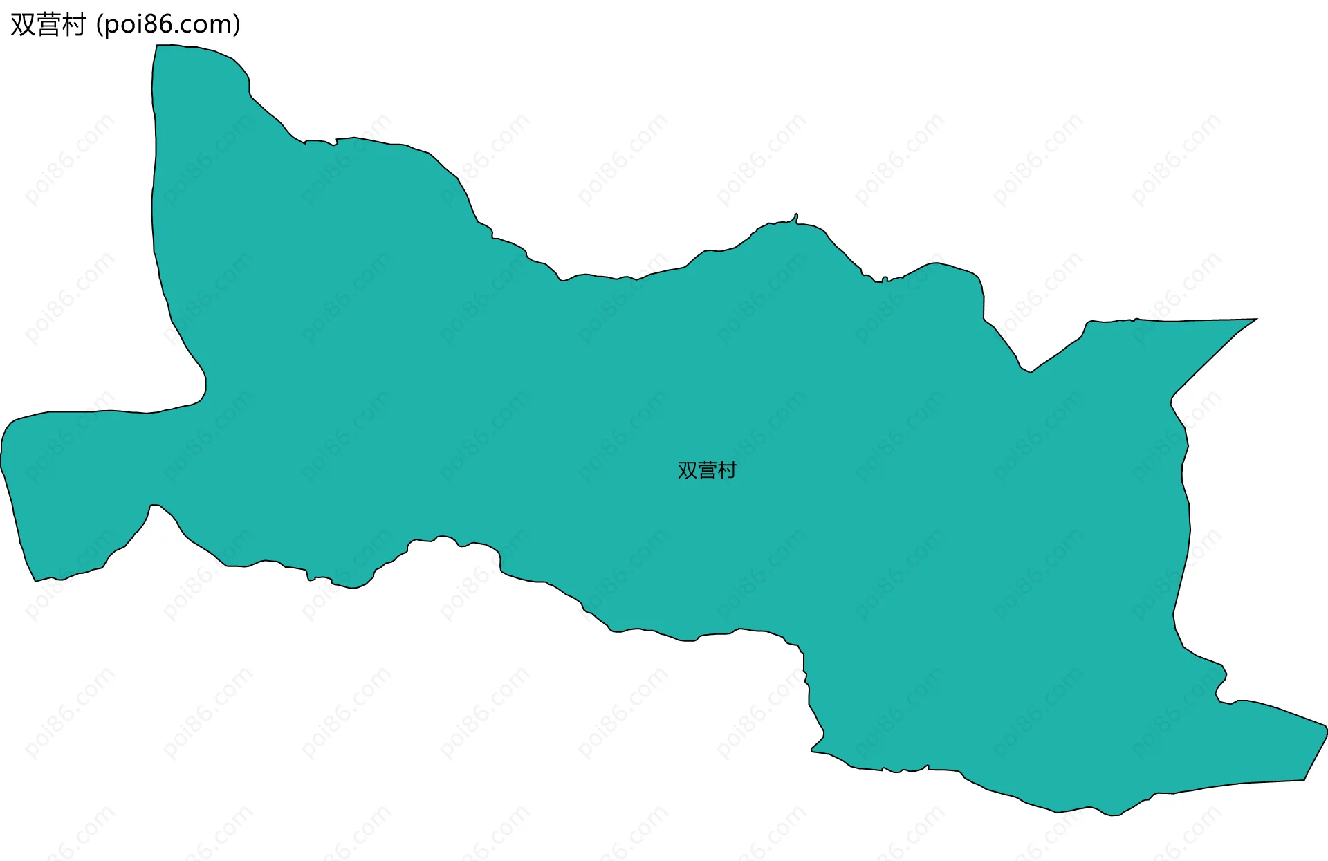双营村边界地图