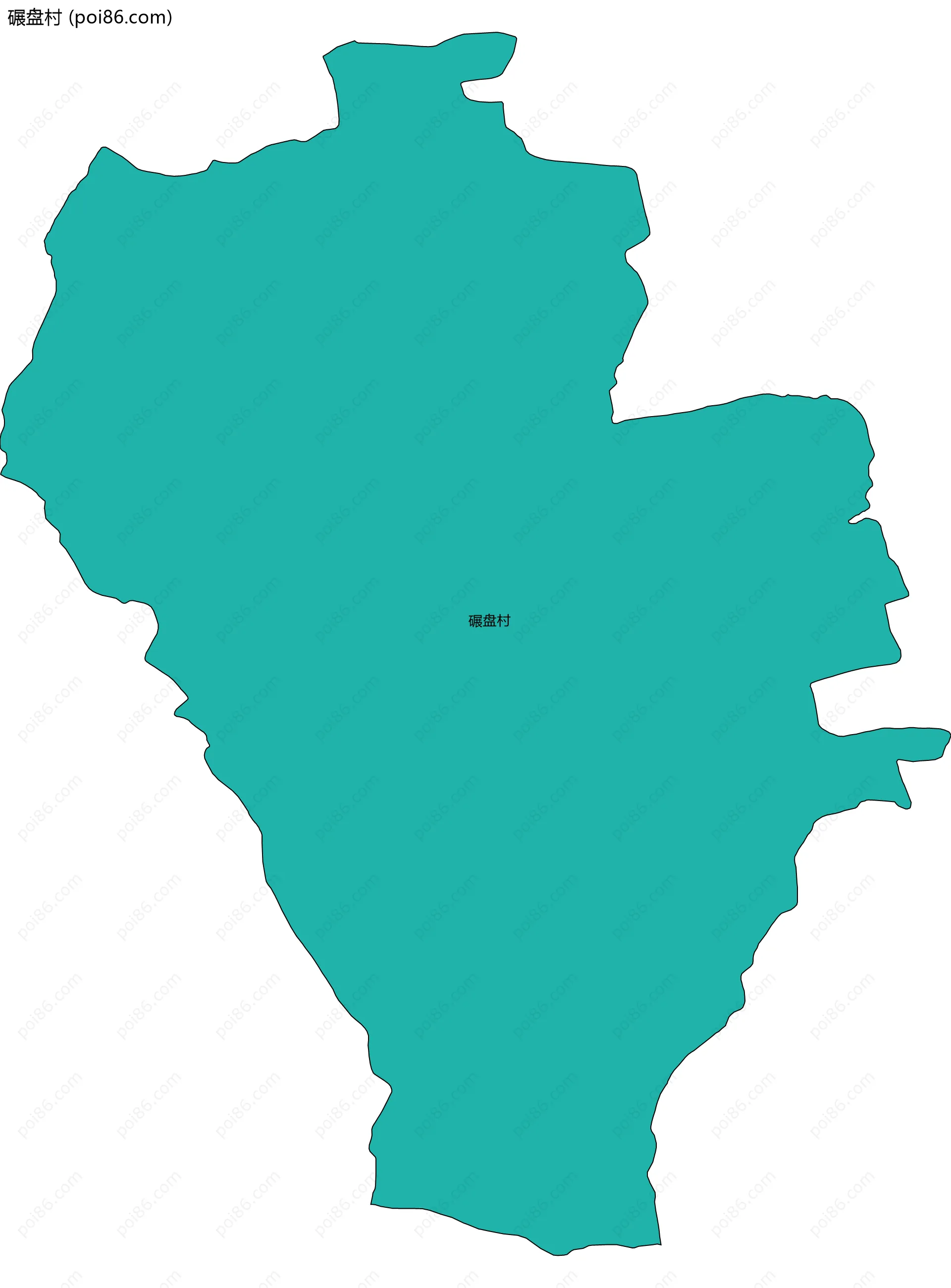 碾盘村边界地图