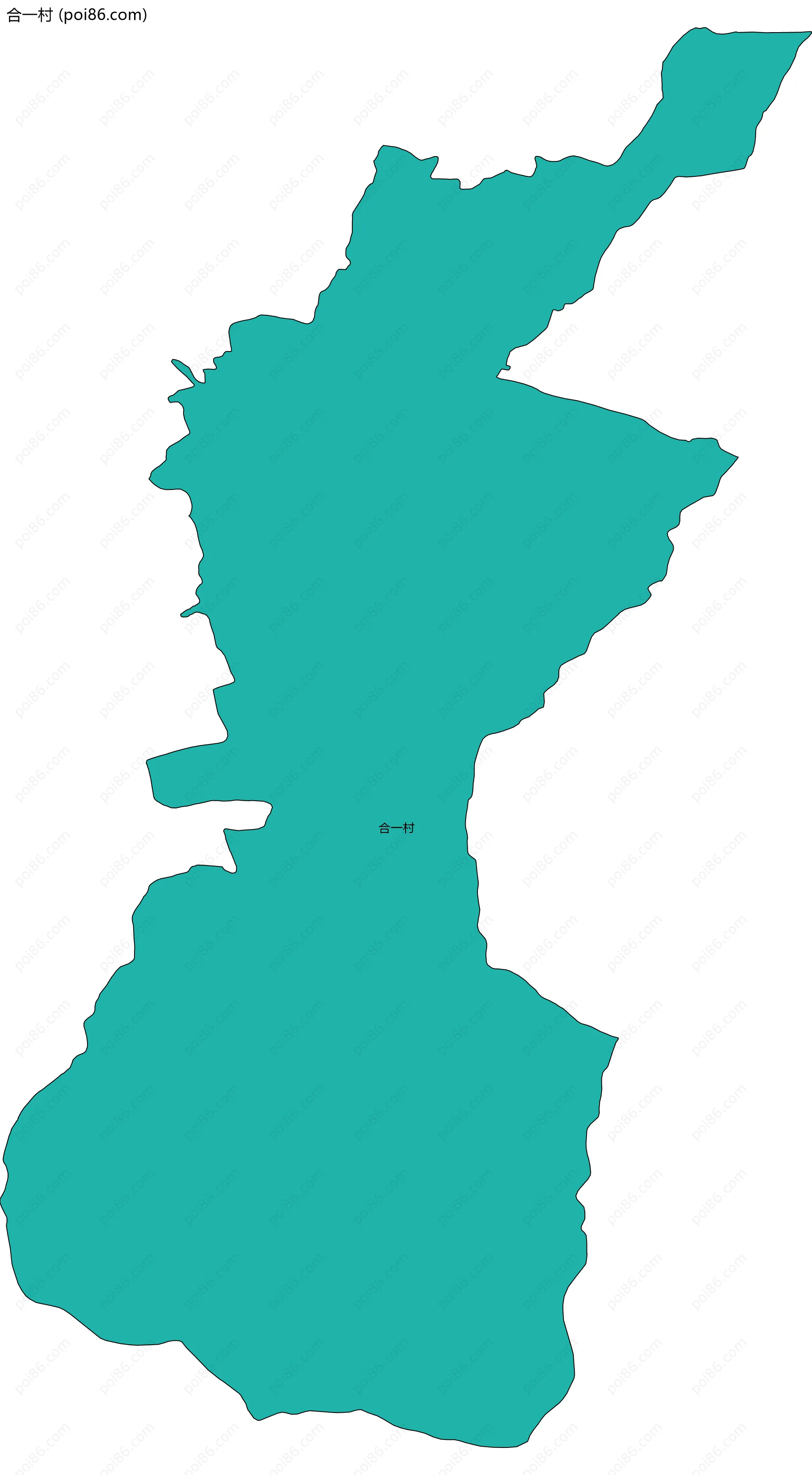 合一村边界地图
