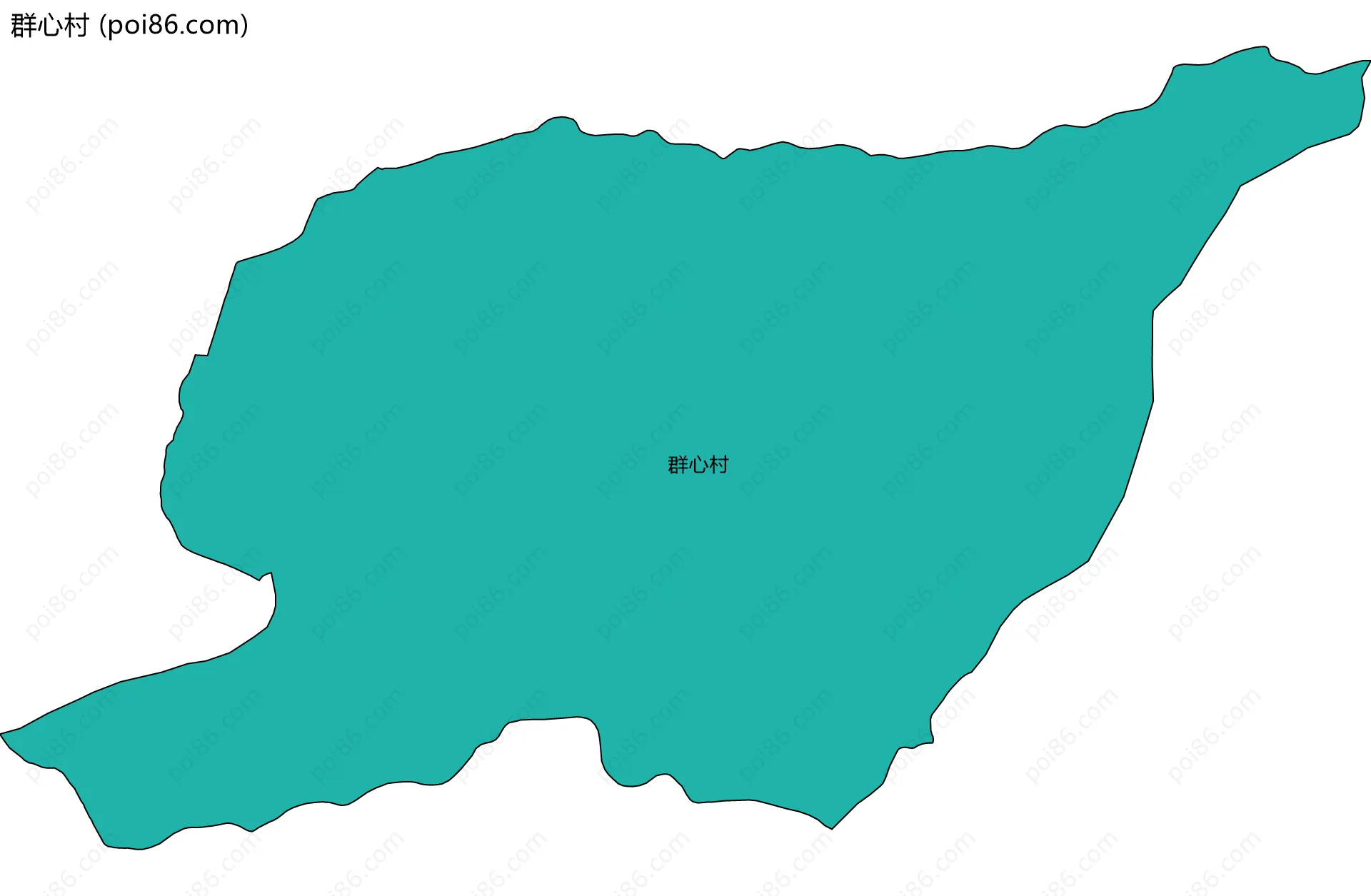 群心村边界地图