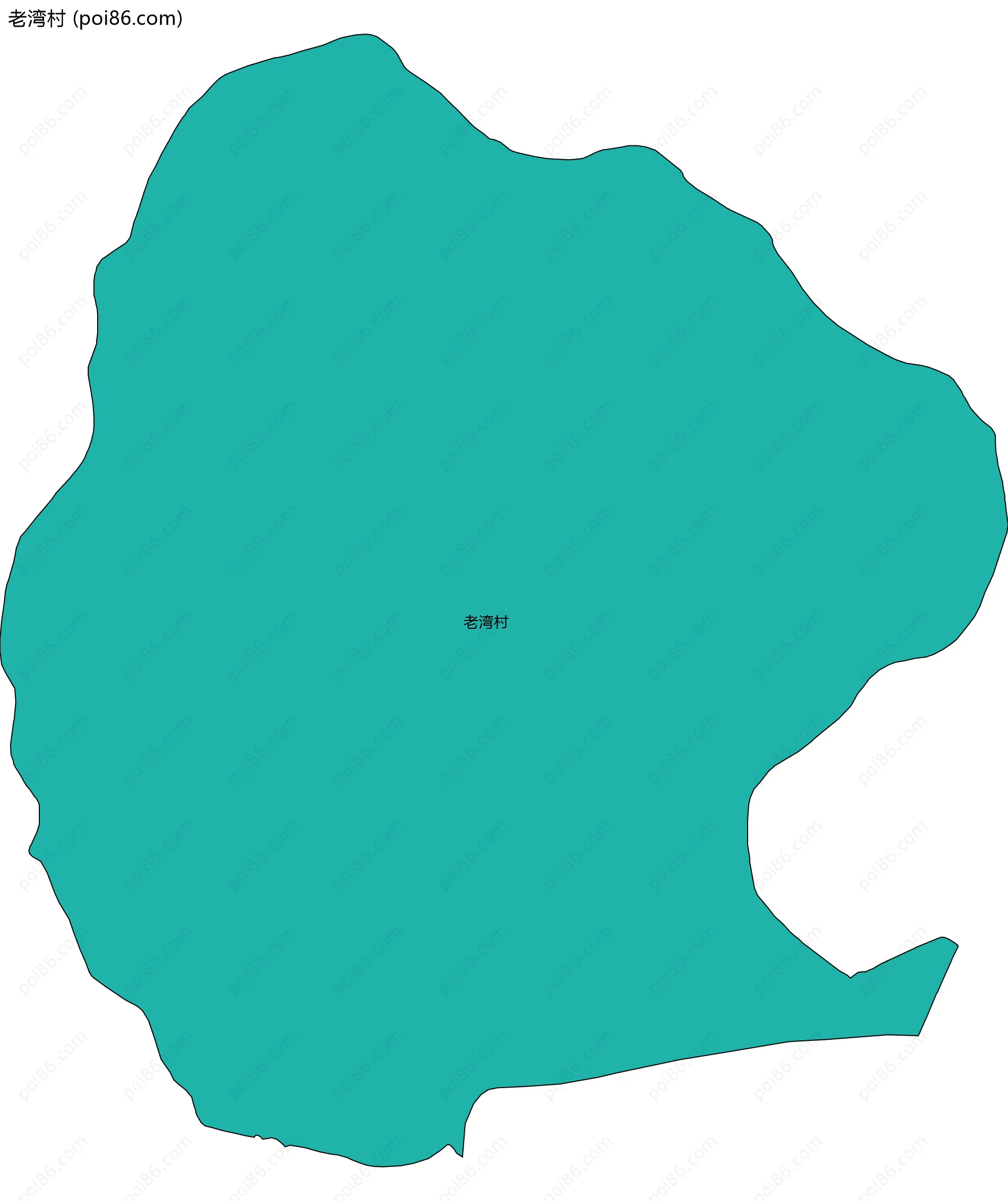 老湾村边界地图