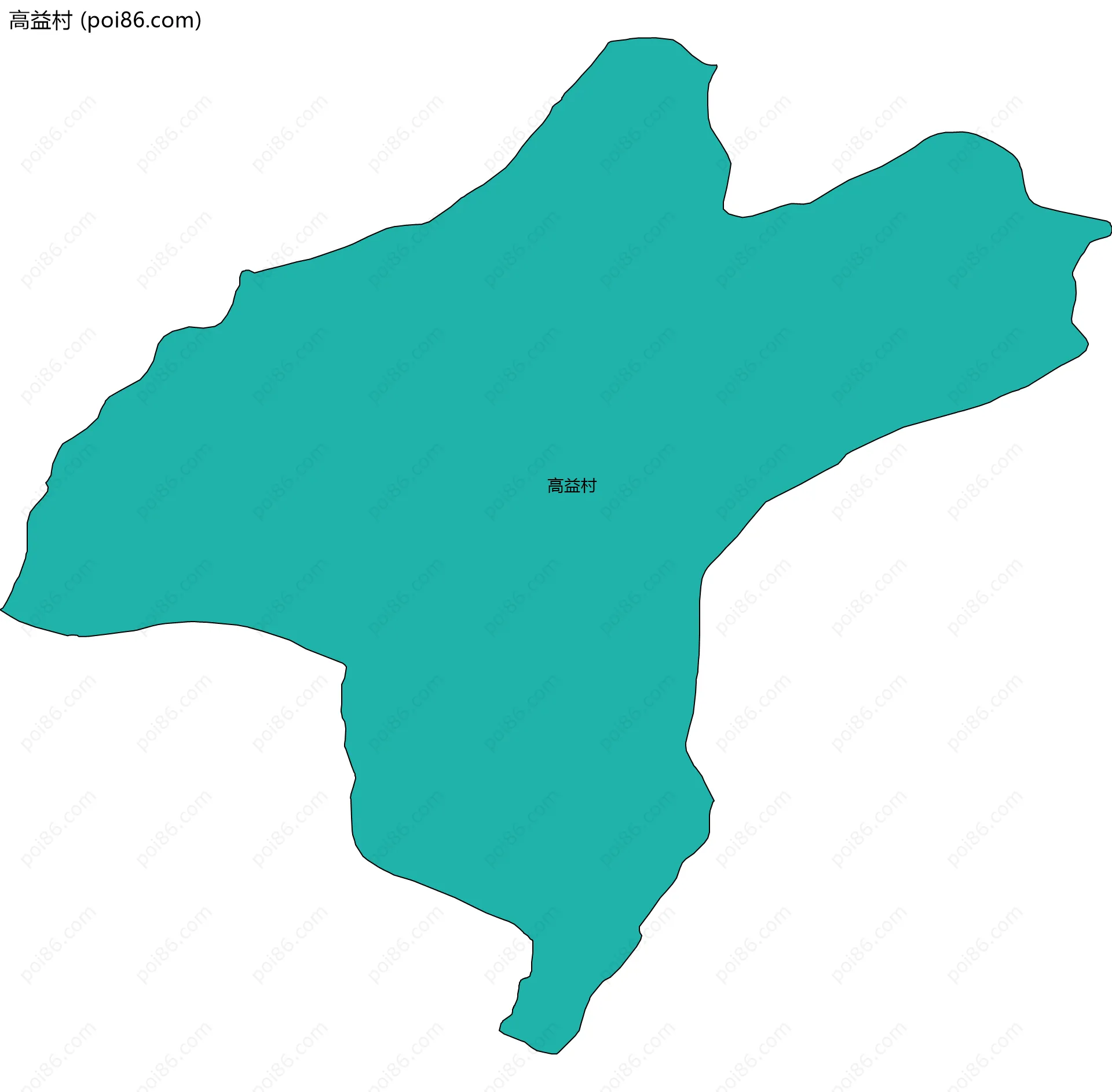 高益村边界地图