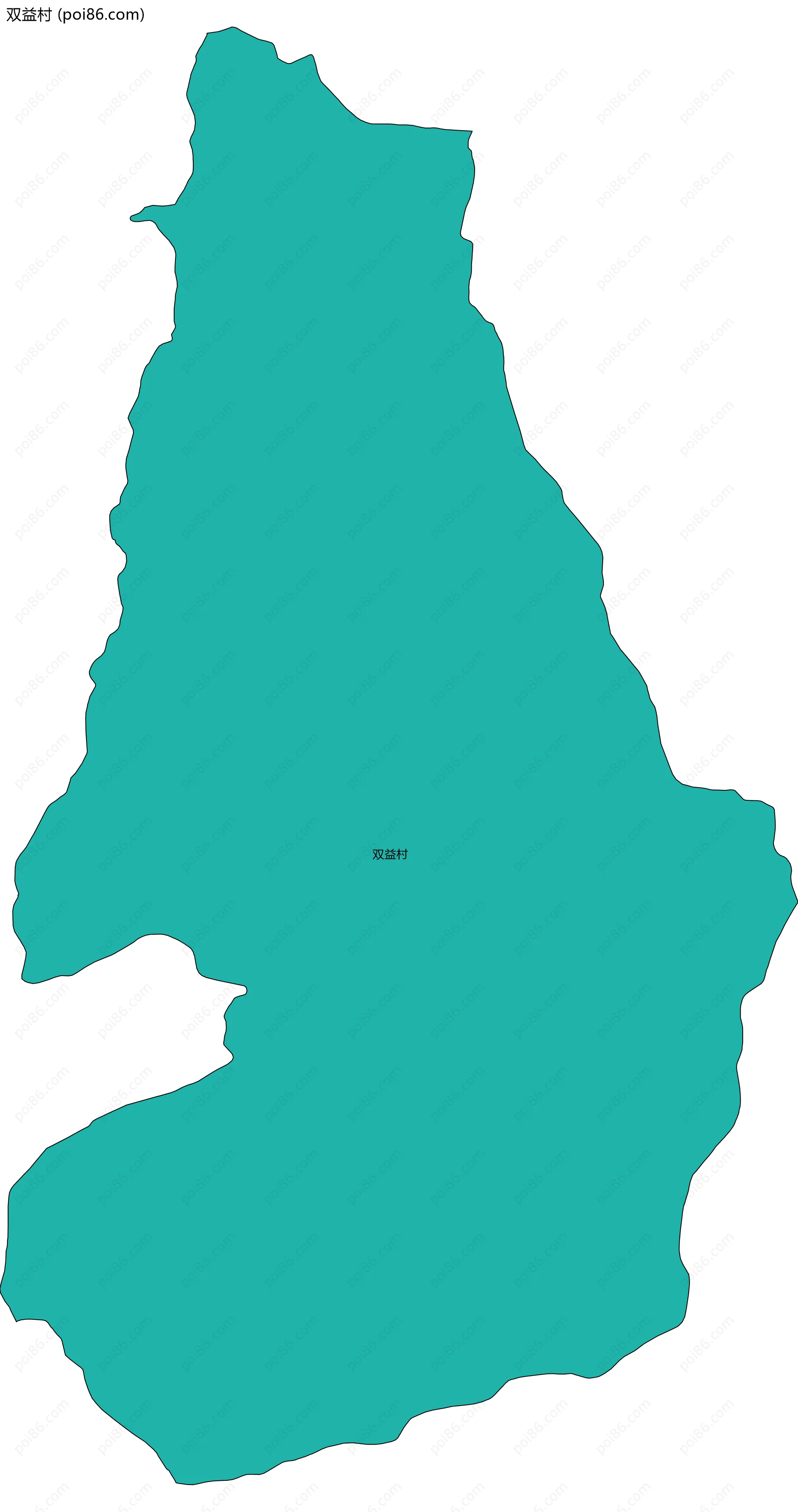 双益村边界地图