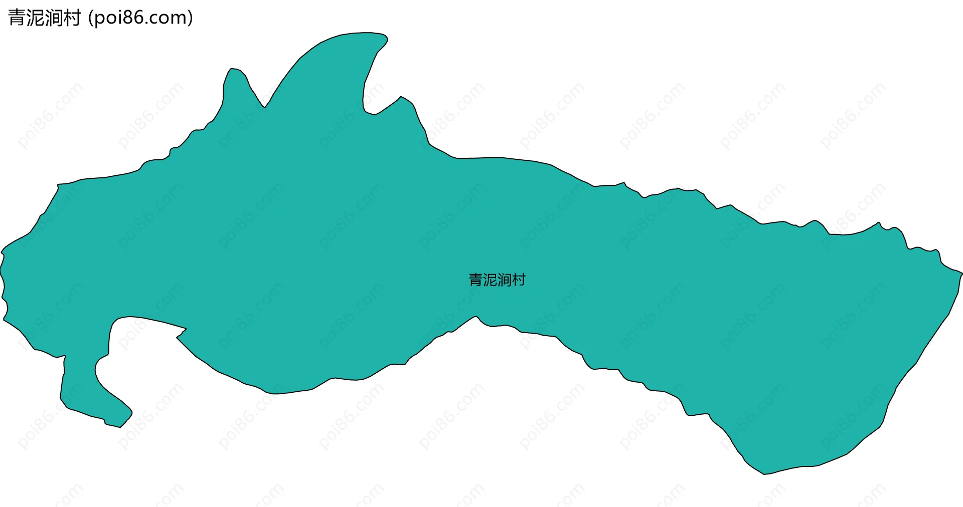 青泥涧村边界地图