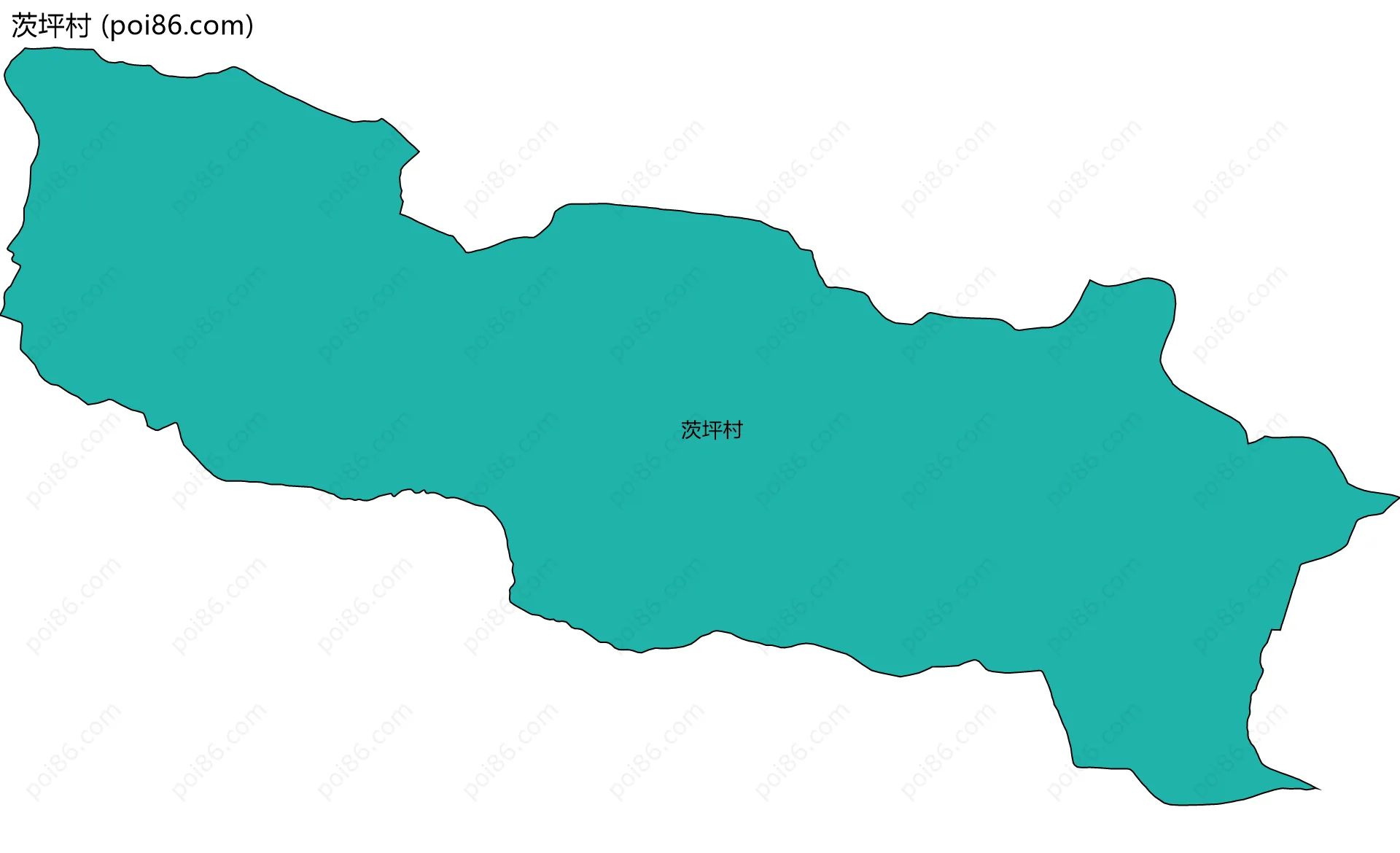 茨坪村边界地图