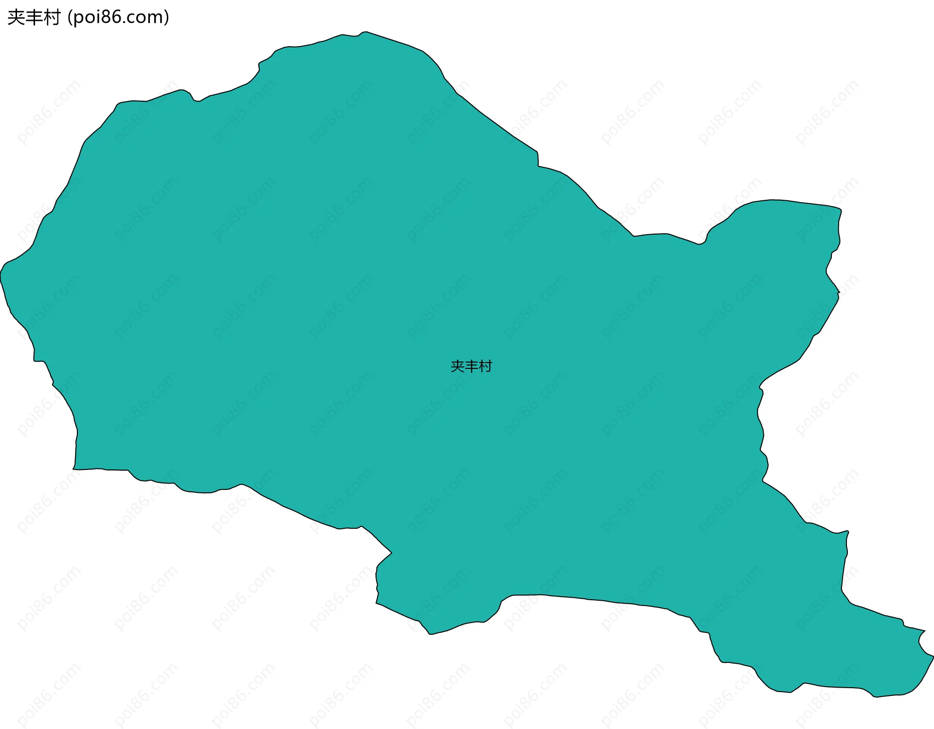 夹丰村边界地图