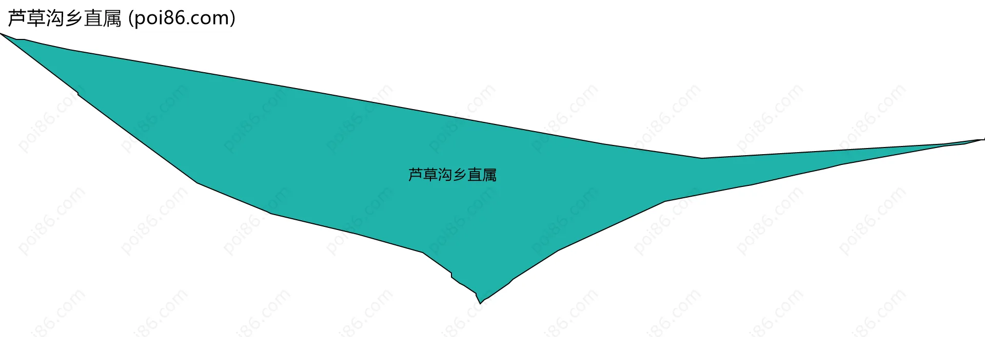 芦草沟乡直属边界地图