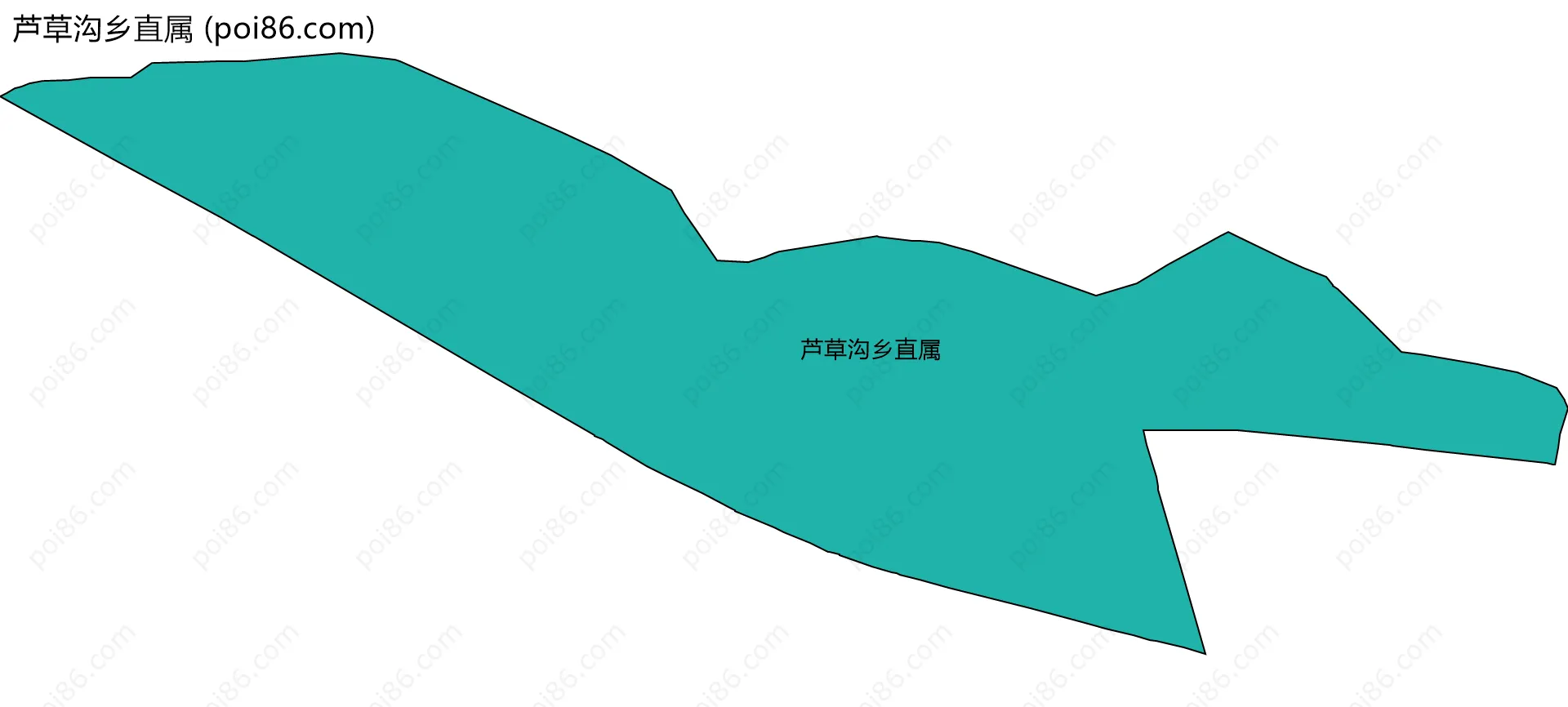 芦草沟乡直属边界地图