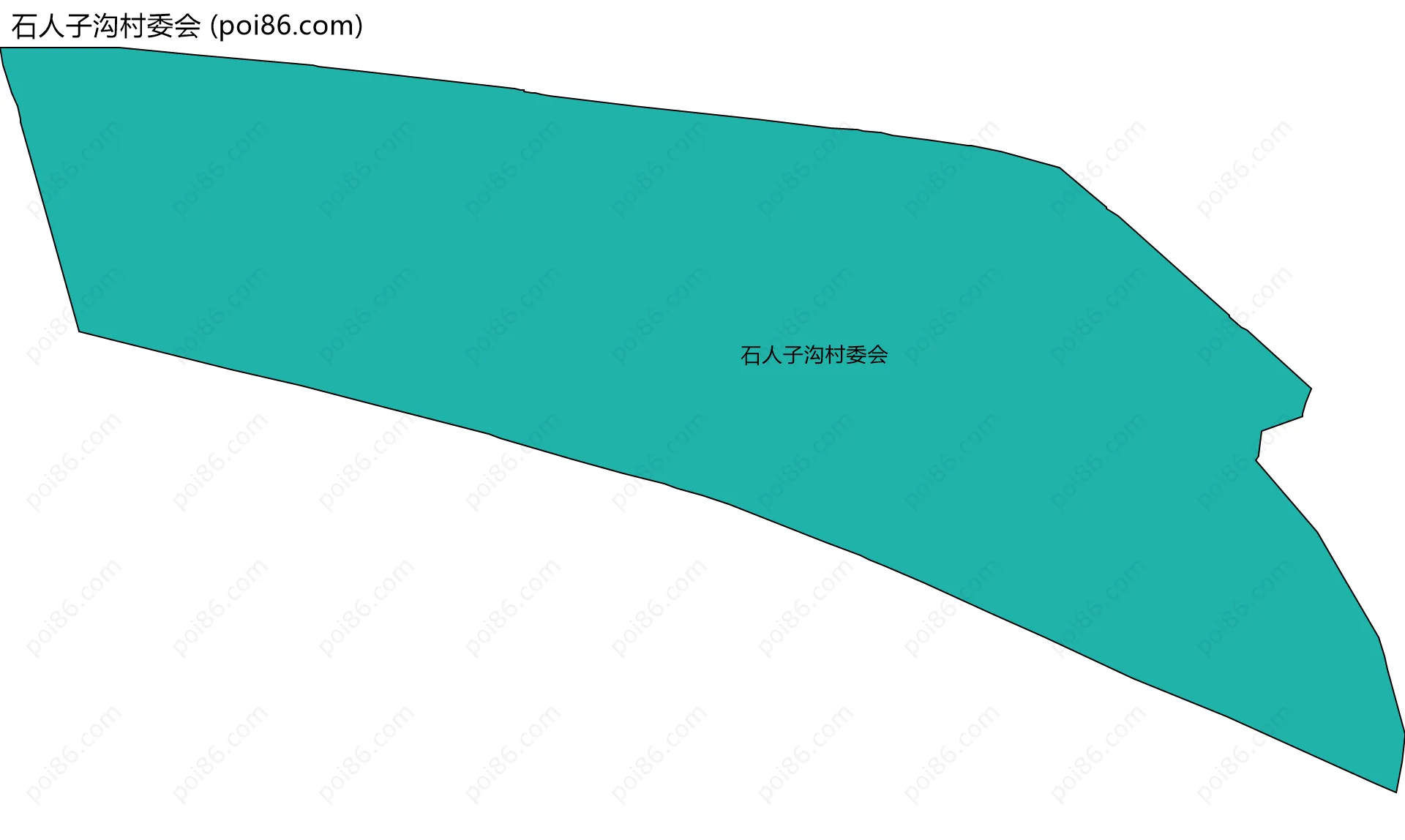 石人子沟村委会边界地图