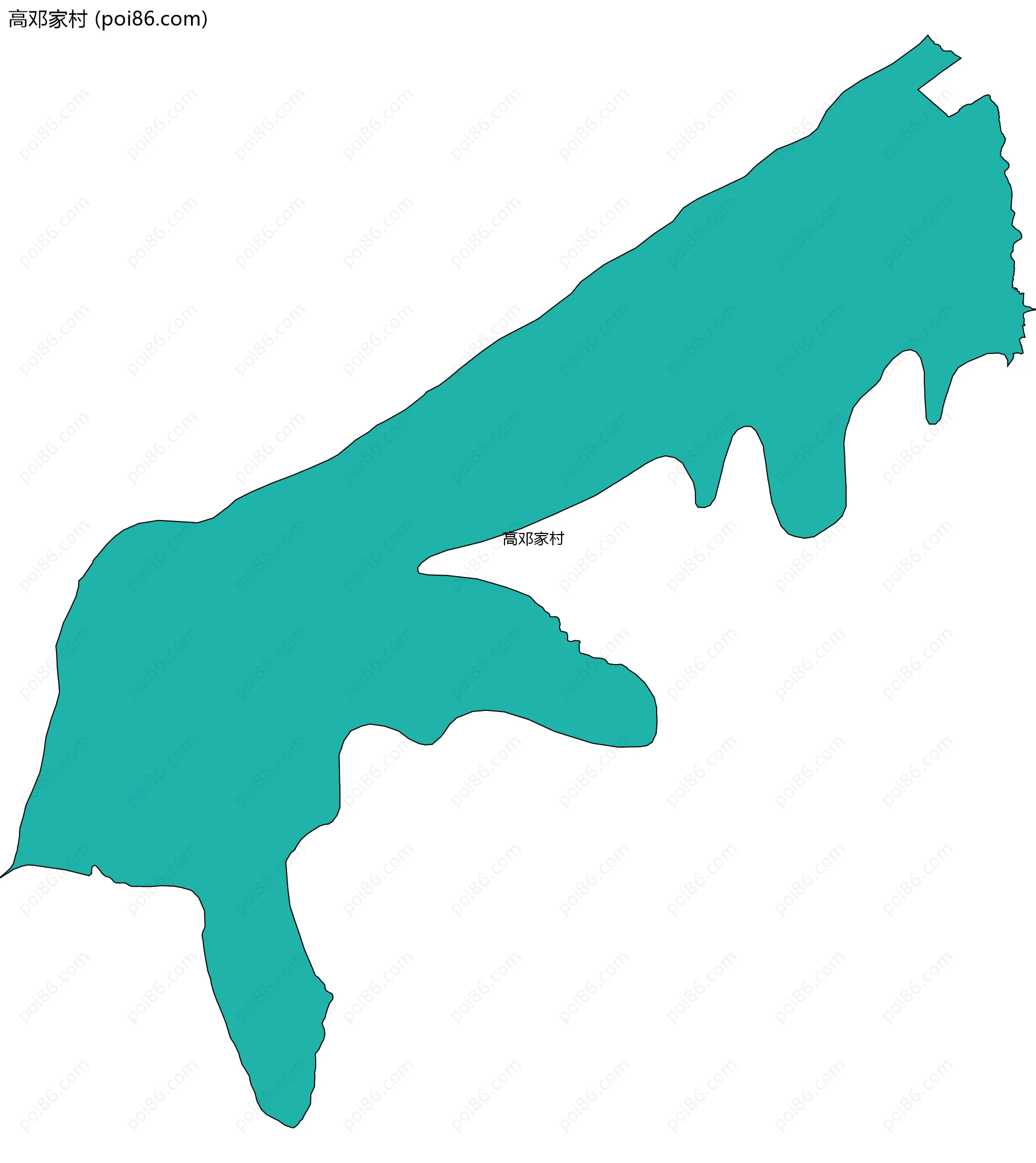 高邓家村边界地图