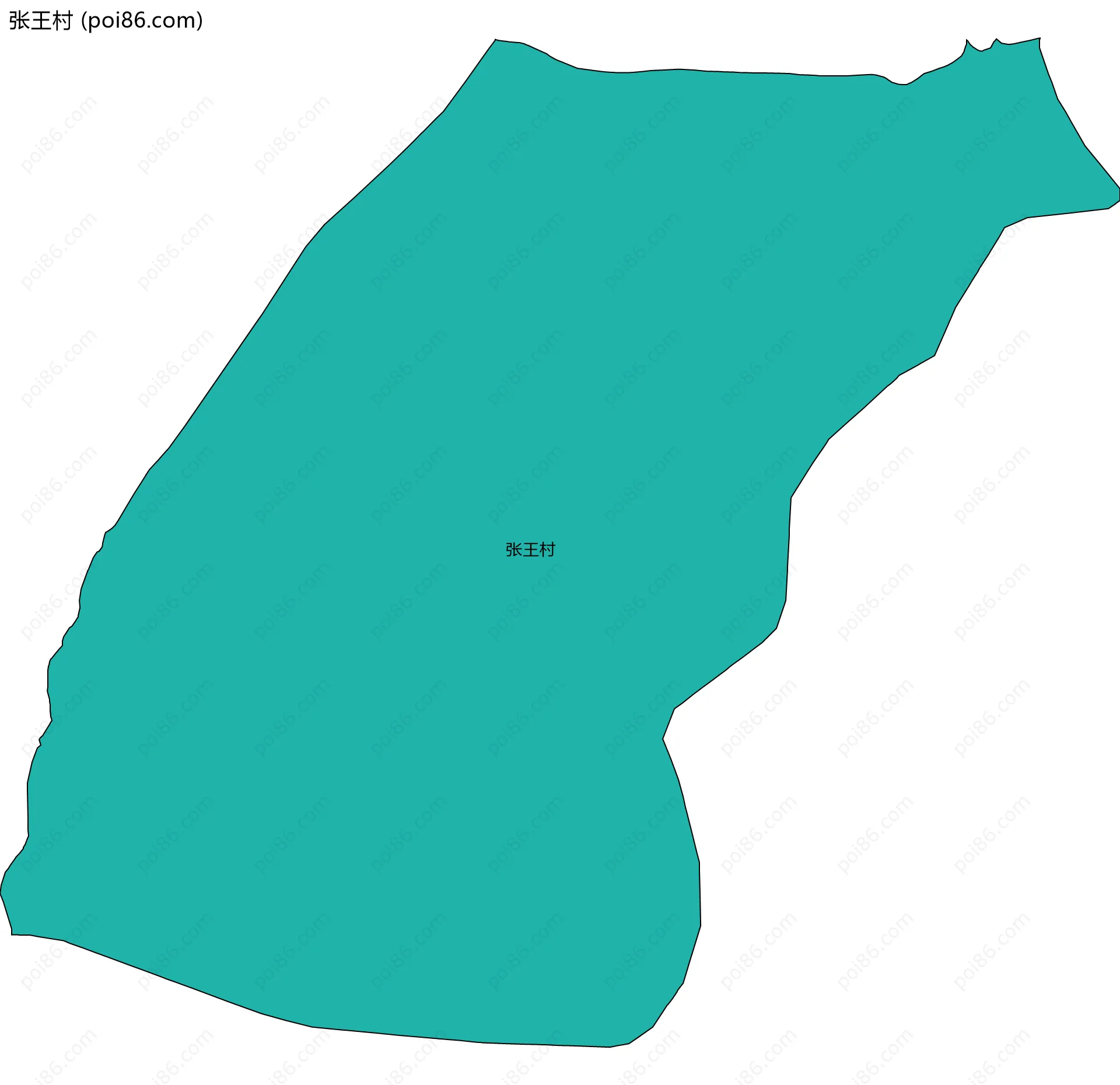 张王村边界地图