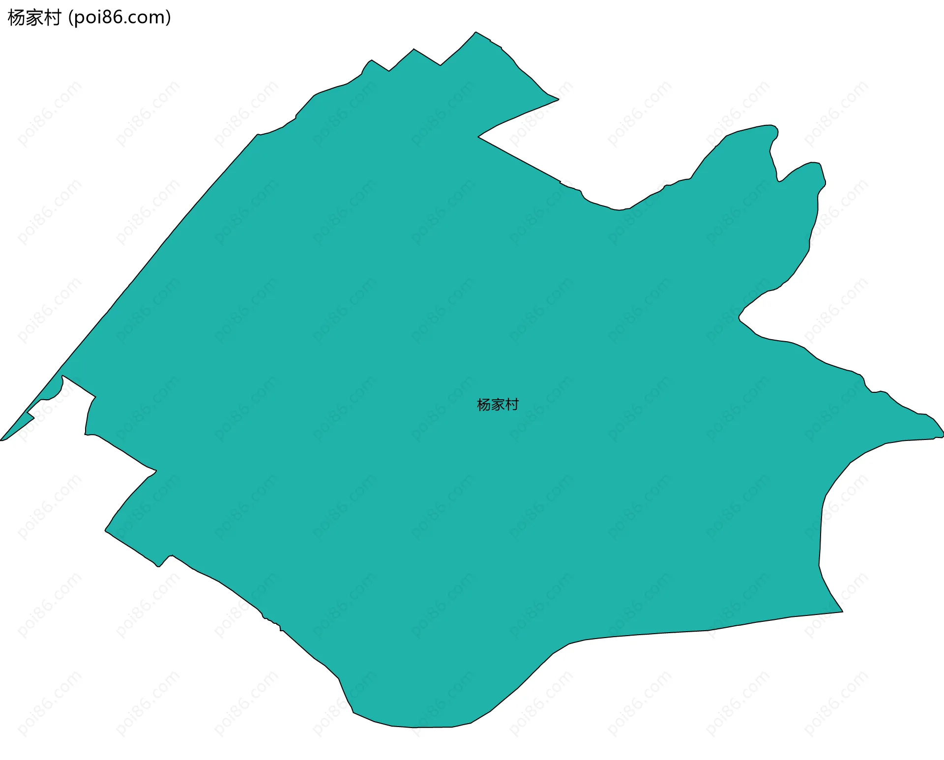 杨家村边界地图