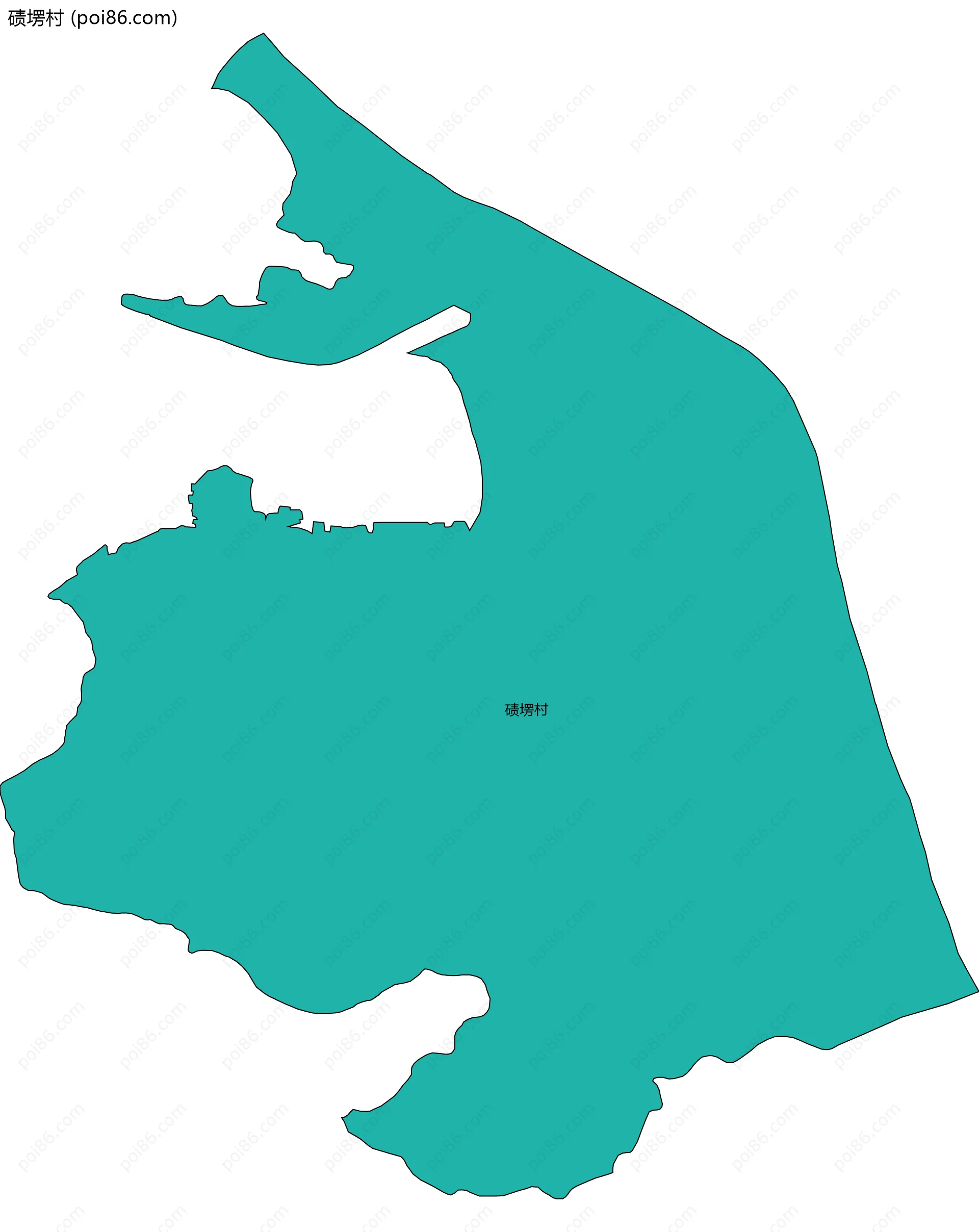 碛塄村边界地图