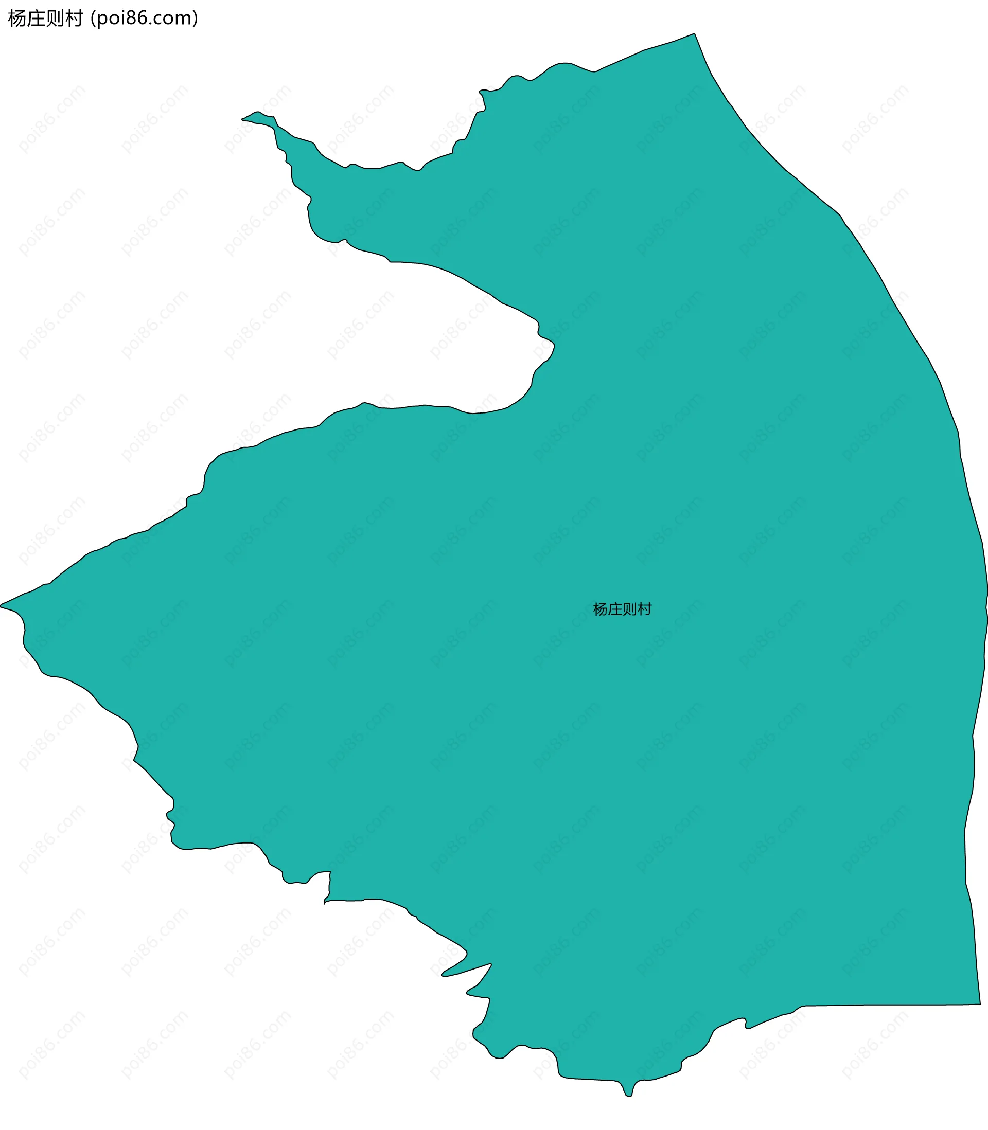 杨庄则村边界地图