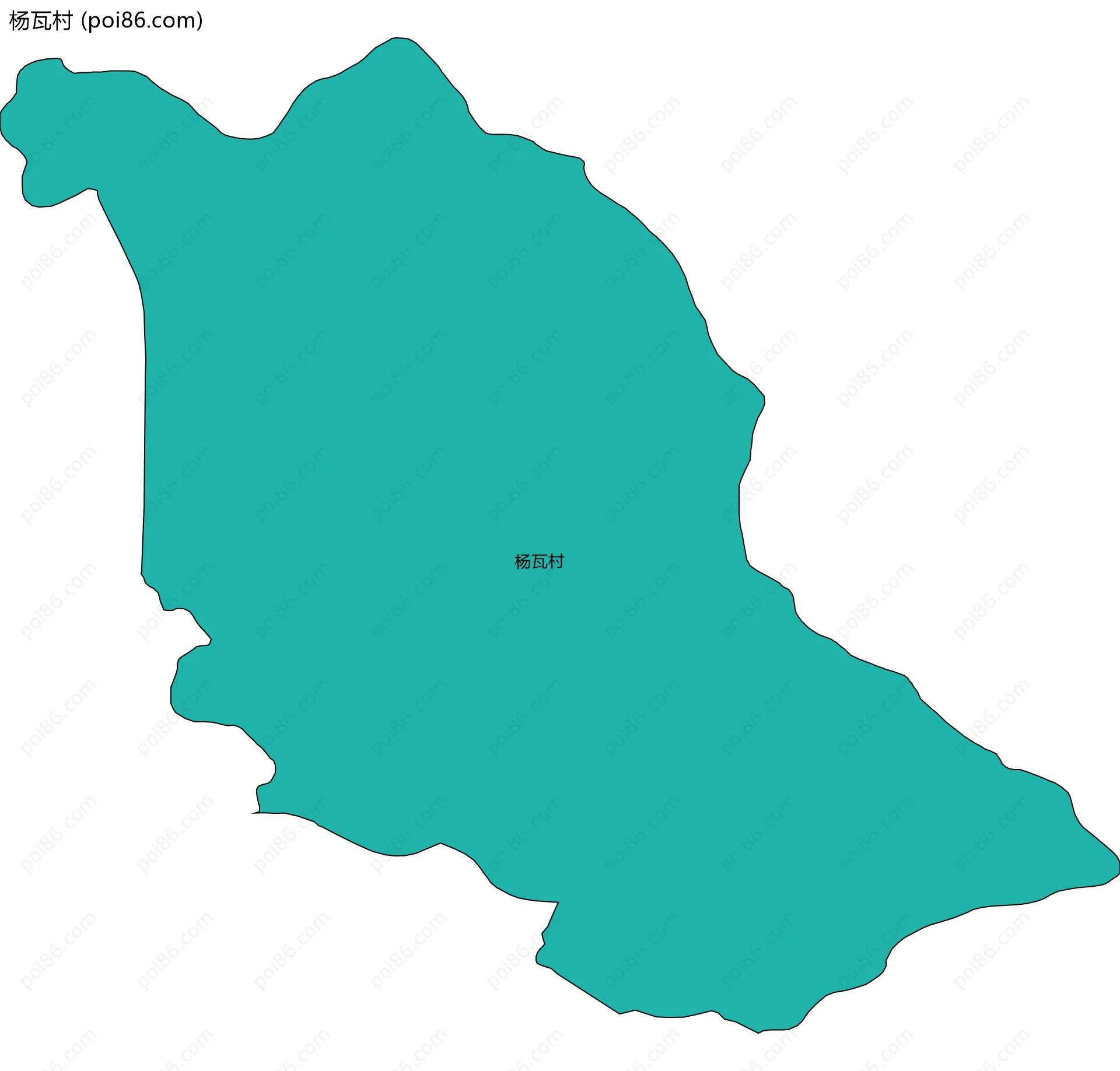 杨瓦村边界地图