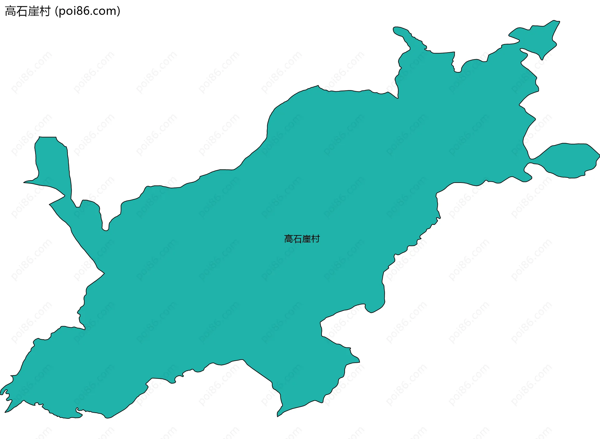 高石崖村边界地图