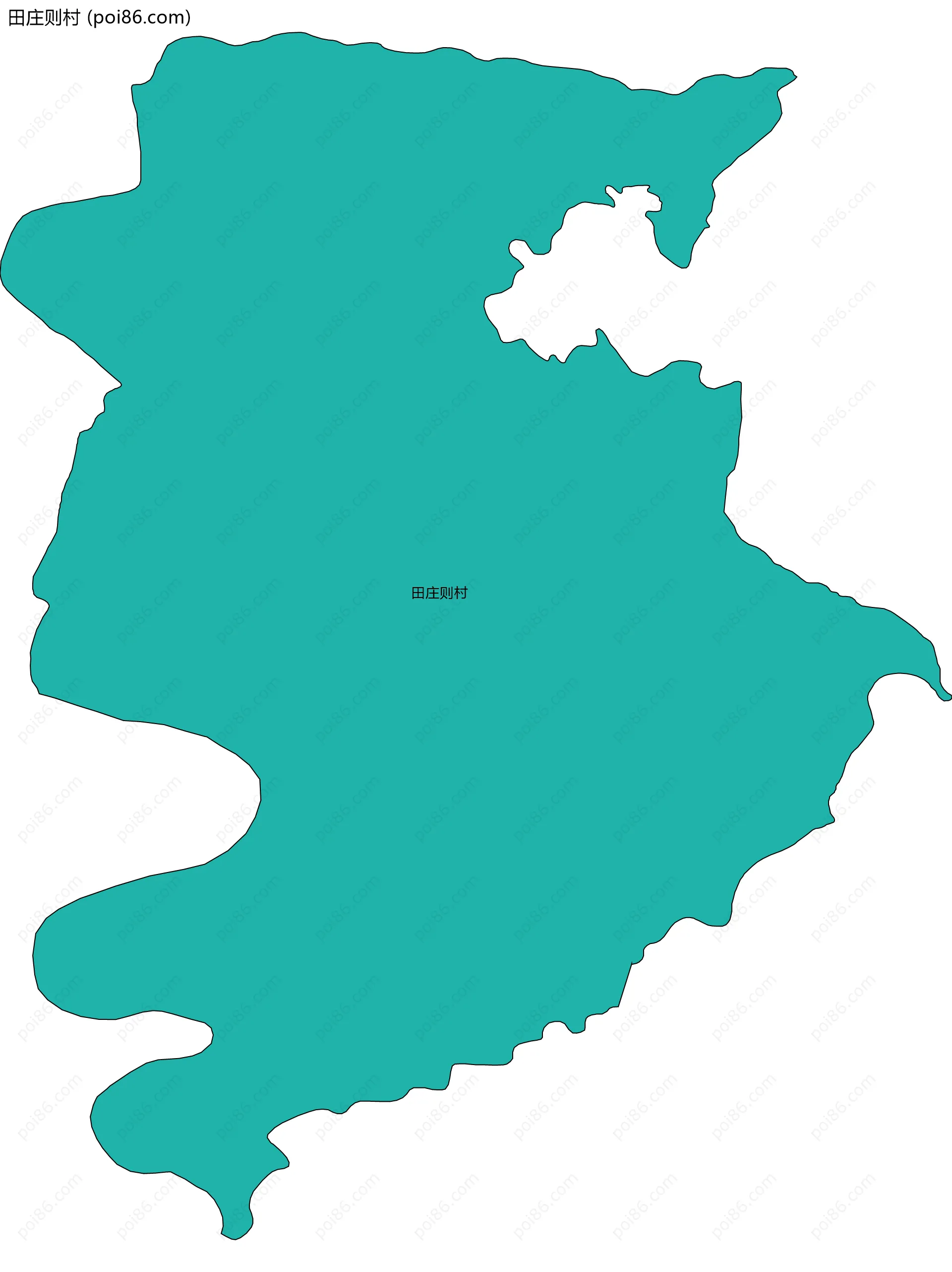 田庄则村边界地图