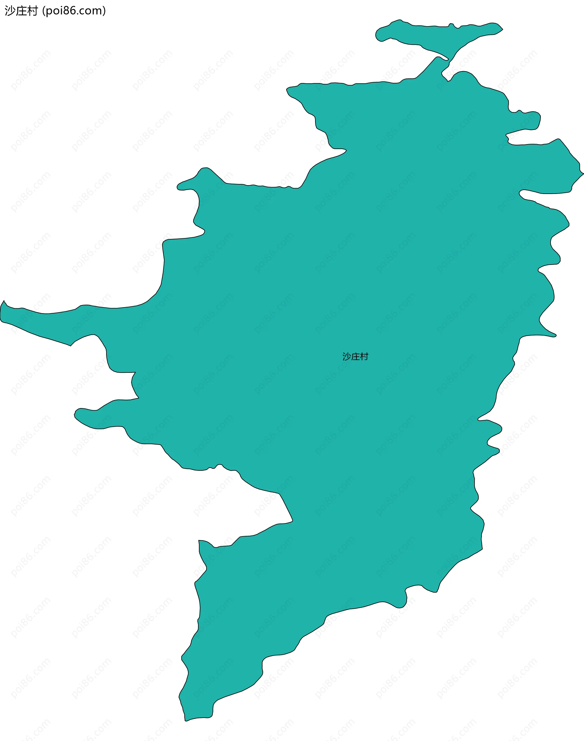 沙庄村边界地图