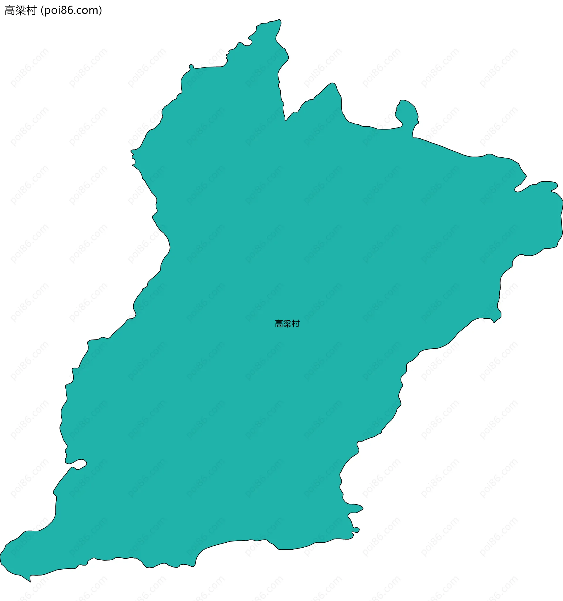 高梁村边界地图