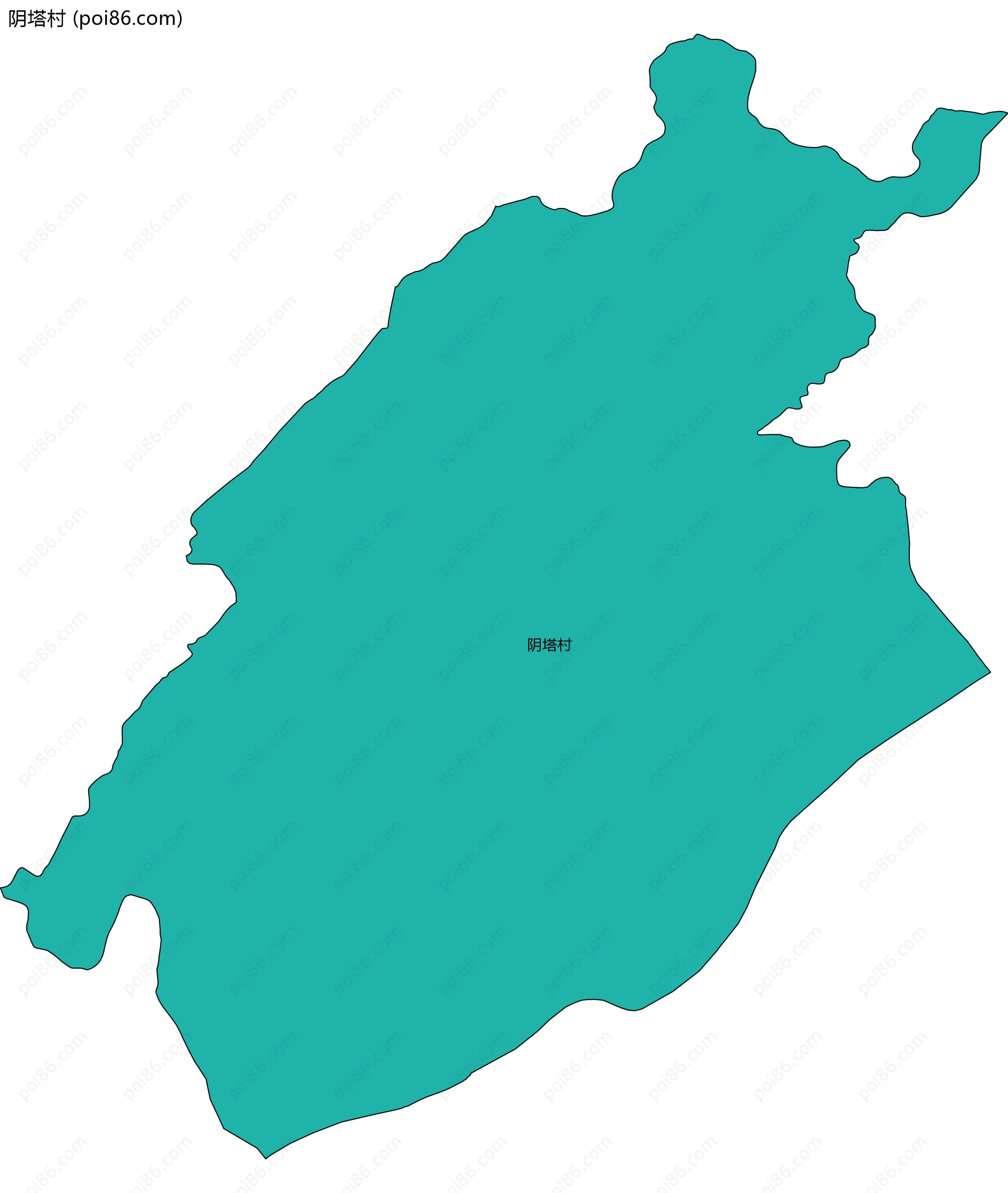 阴塔村边界地图