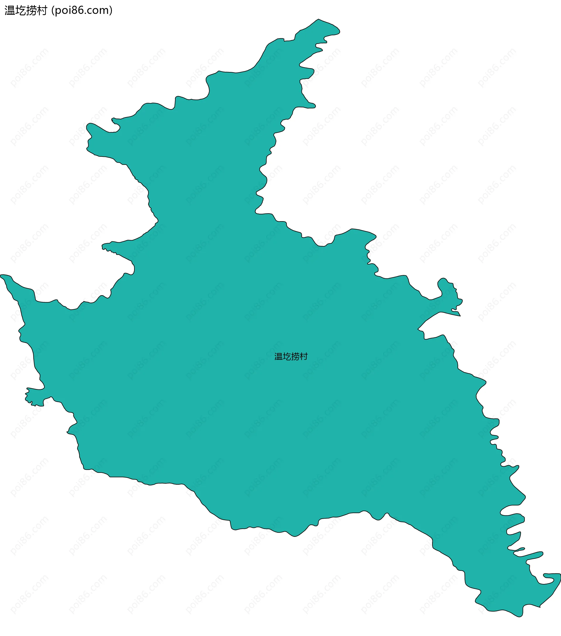 温圪捞村边界地图