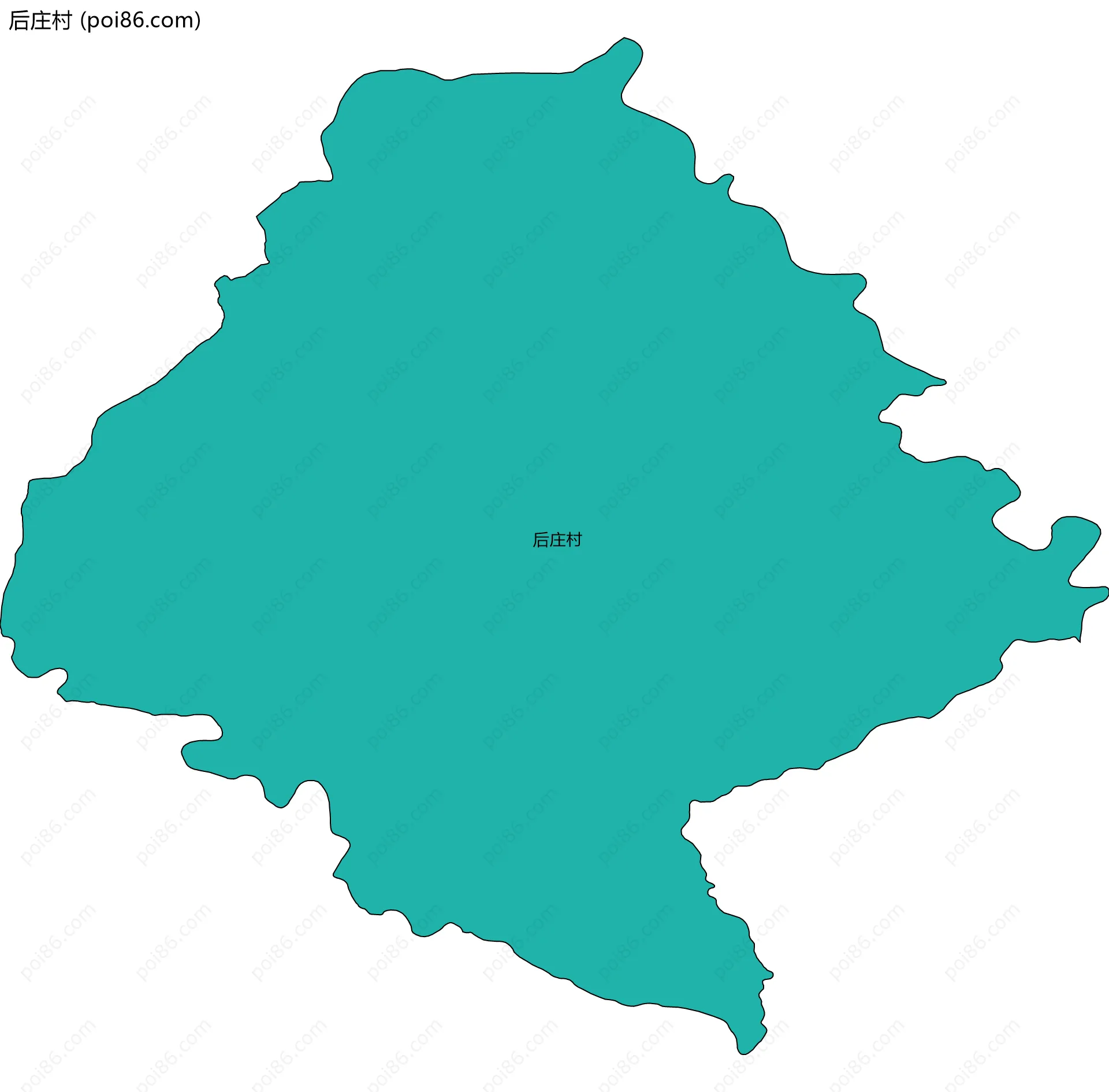 后庄村边界地图